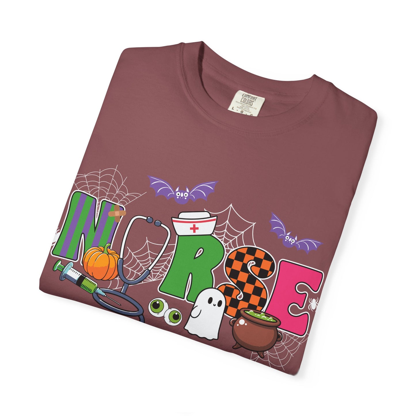 Halloween Nurse T-Shirt, Cute Nurse Shirt, Unisex Halloween Tee, Gift for Nurses, Spooky Nursing Apparel, Funny Healthcare Shirt