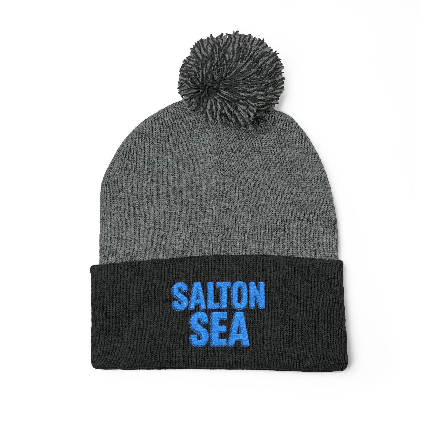 Salton Sea Pom-Pom Knit Cap (Embroidery)