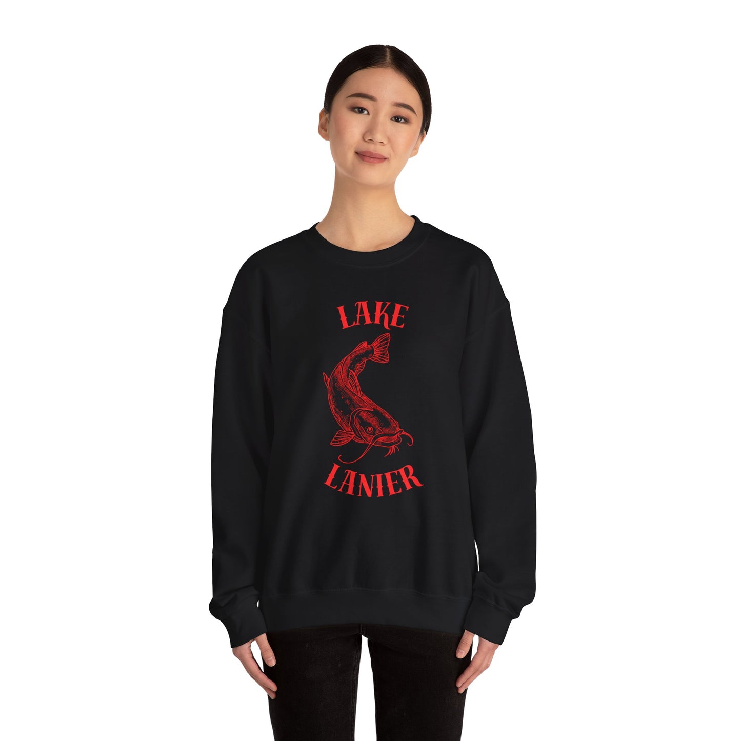 Lake Lanier Sweatshirt | Unisex Heavy Blend™ Crewneck | Perfect for Lake Lovers, Cozy Gift for Outdoors Enthusiasts, Relaxed Style for