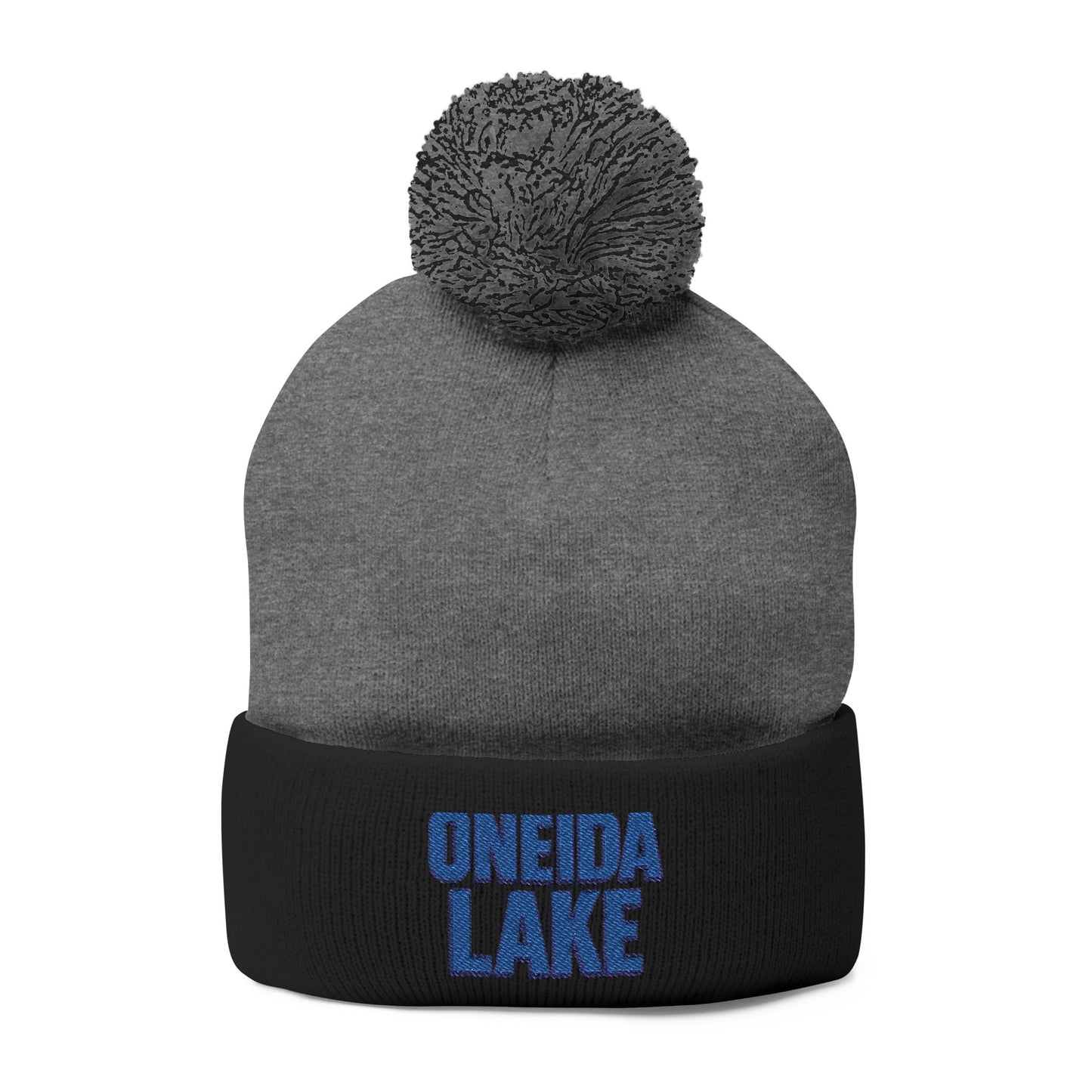 Oneida Lake Pom-Pom Knit Cap (Embroidery)