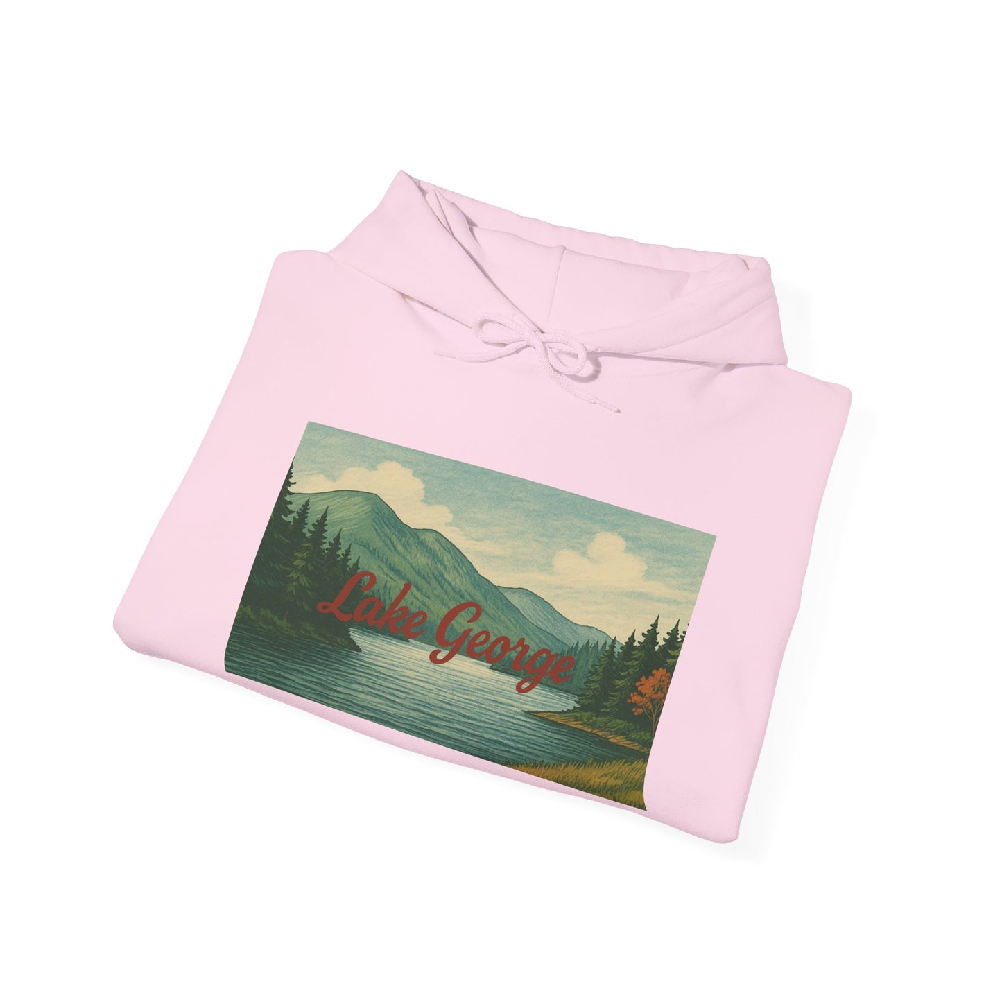 Lake George Hoodie, Cozy Casual Wear, Unisex Sweatshirt, Lake Lover Gift, Outdoor Adventure Apparel, Summer Retreat Fashion
