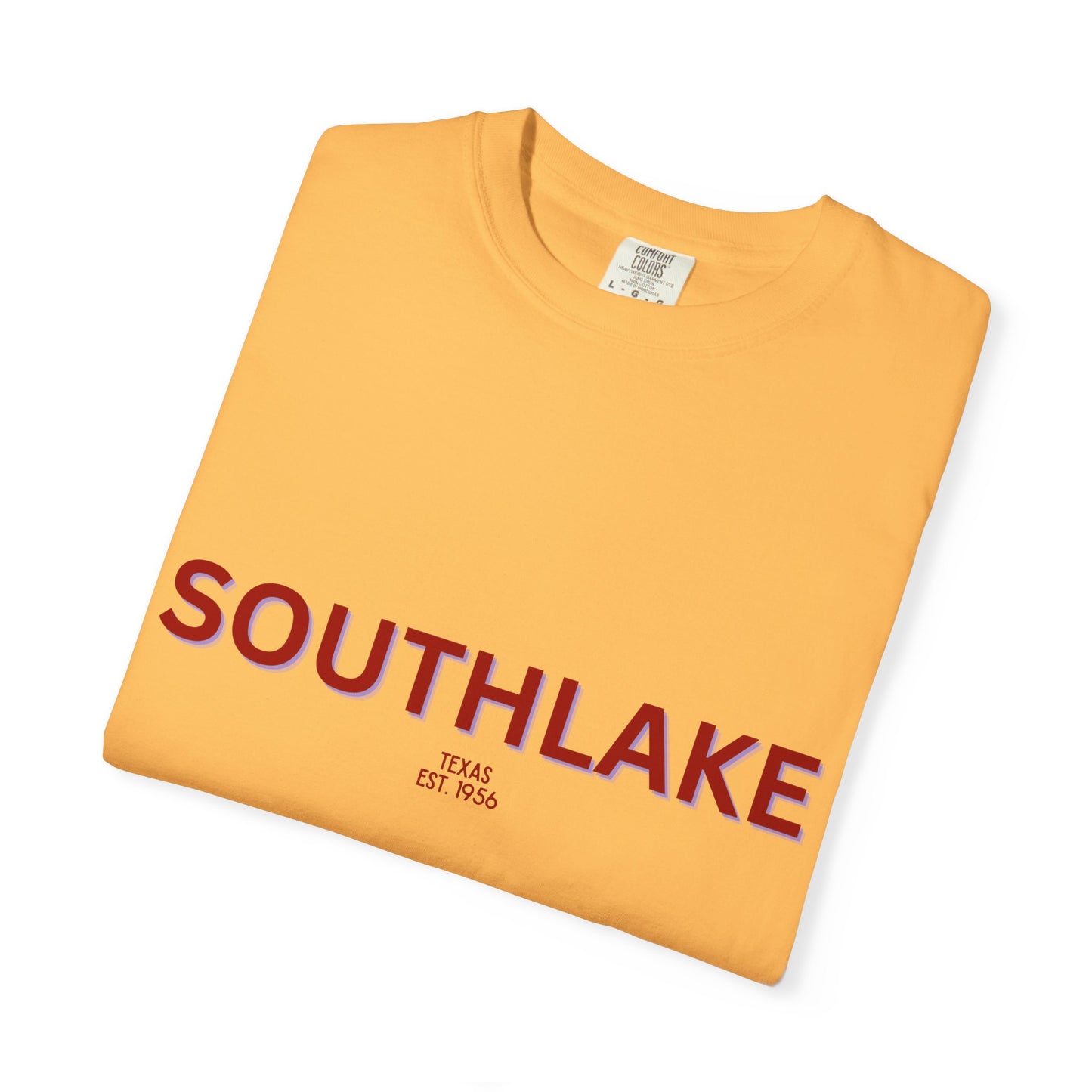Southlake Garment-Dyed Unisex T-Shirt, Casual Tee, Vintage Style Shirt, Everyday Wear, Birthday Gift, Unique Apparel