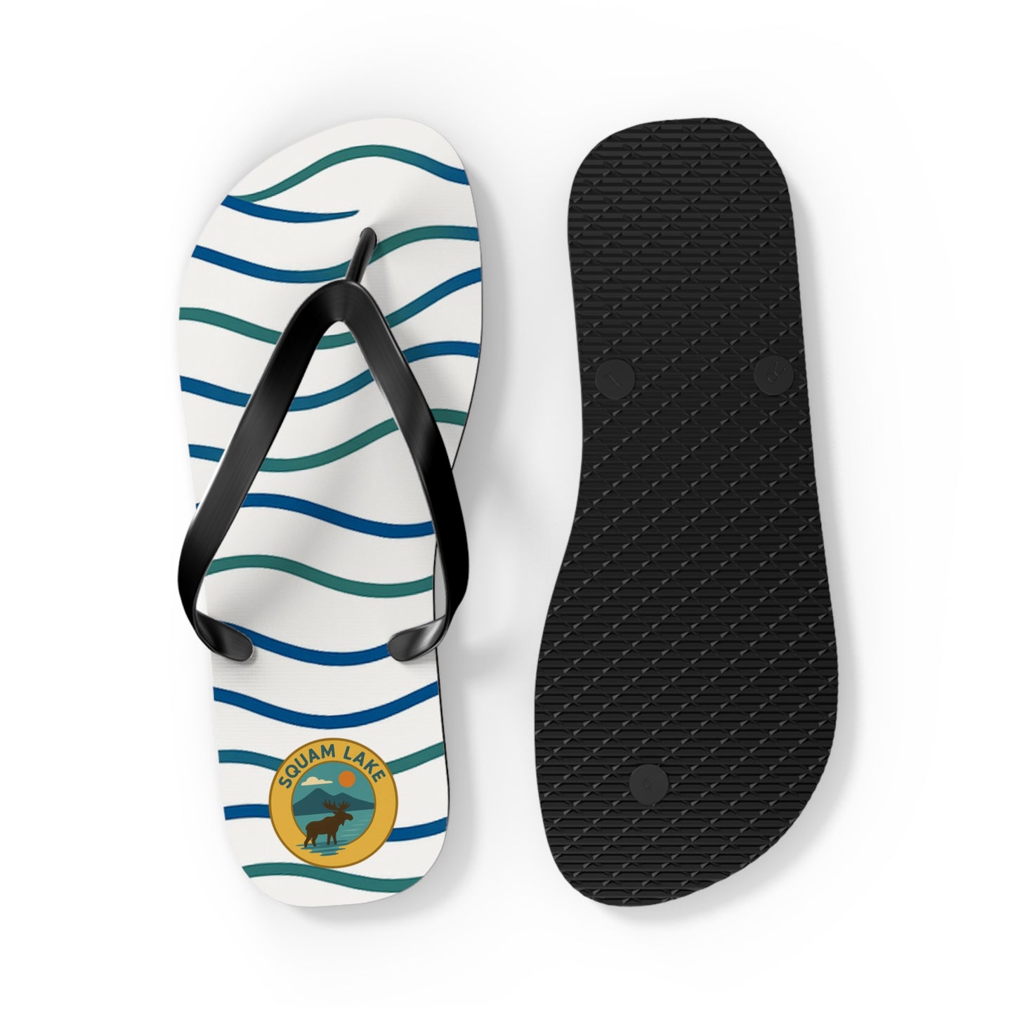 Beachy Vibes Flip Flops - Summer Sandals, Poolside Footwear, Vacation Essentials, Casual Summer Shoes, Beach Accessories