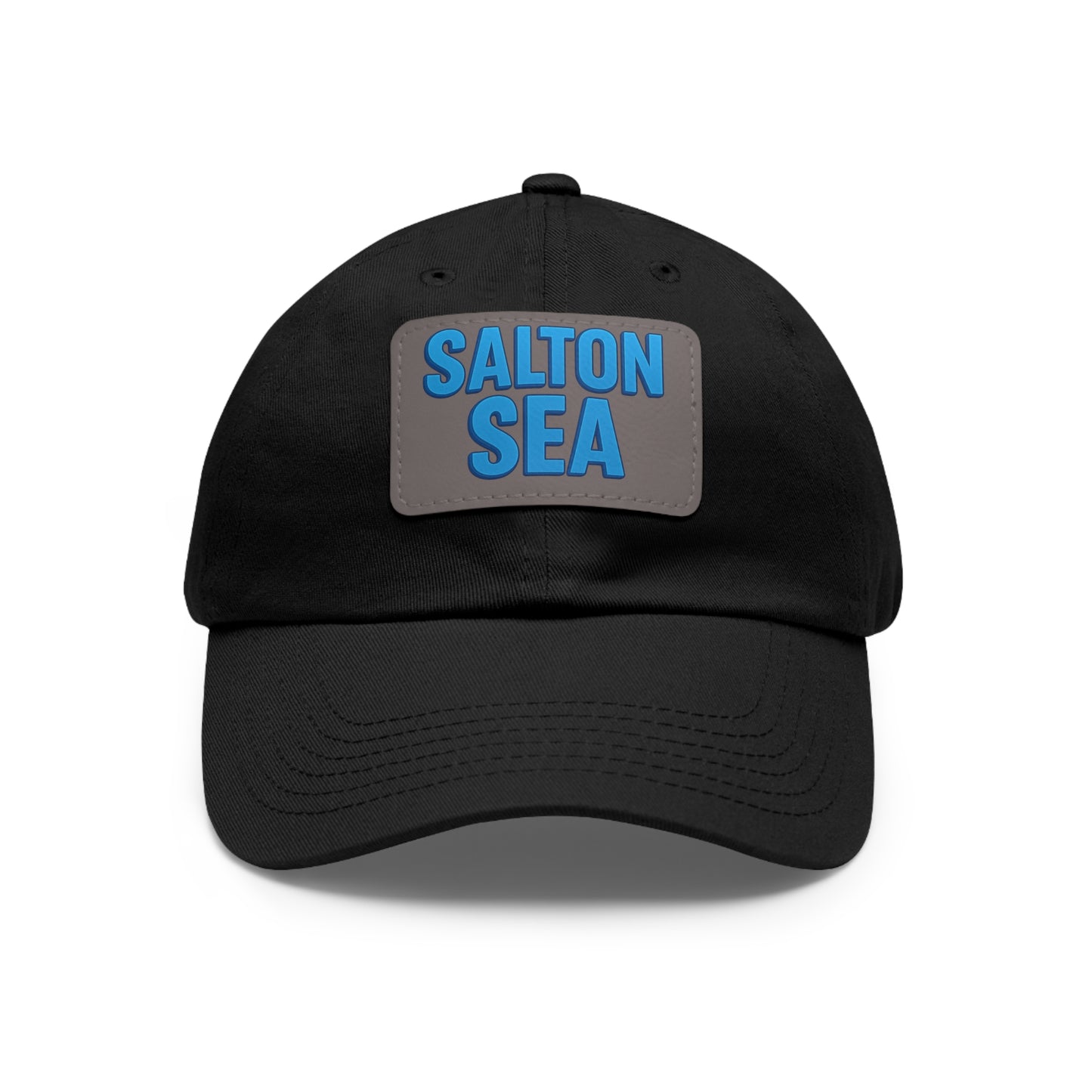 Salton Sea Dad Hat with Leather Patch (Rectangle)