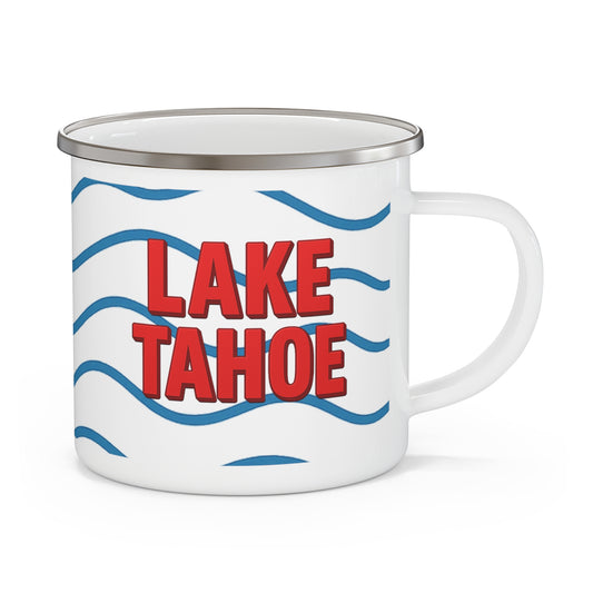 Lake Tahoe Rustic Enamel Camping Mug - Perfect for Outdoor Adventures, Enthusiasts, and Cozy Campfires, Great Gift for Camping Lovers, [...]