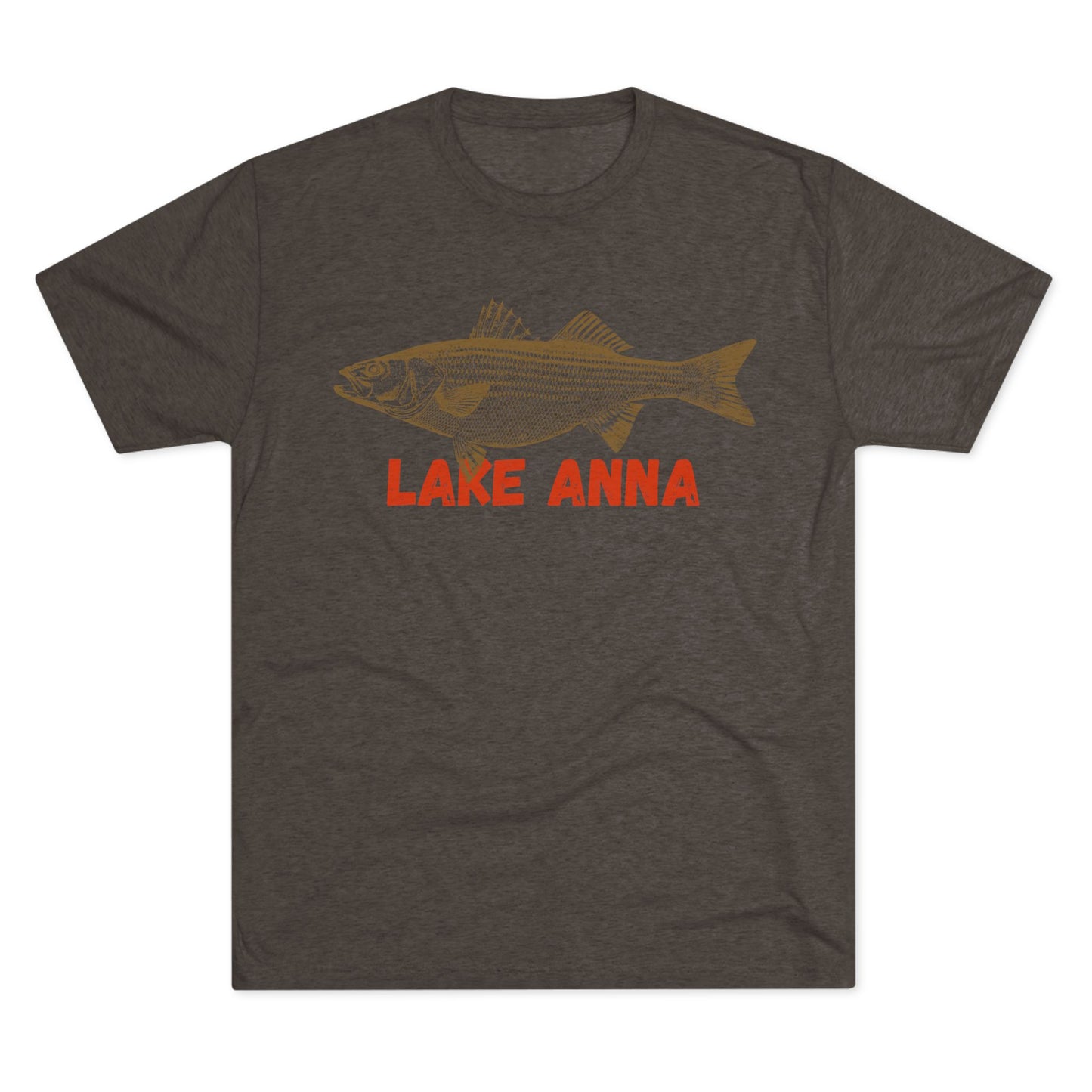 Lake Anna Fishing Tee, Unisex Crew Neck Shirt, Summer Lake Apparel, Gift for Fishermen, Outdoor Adventure T-Shirt, Lake House Style