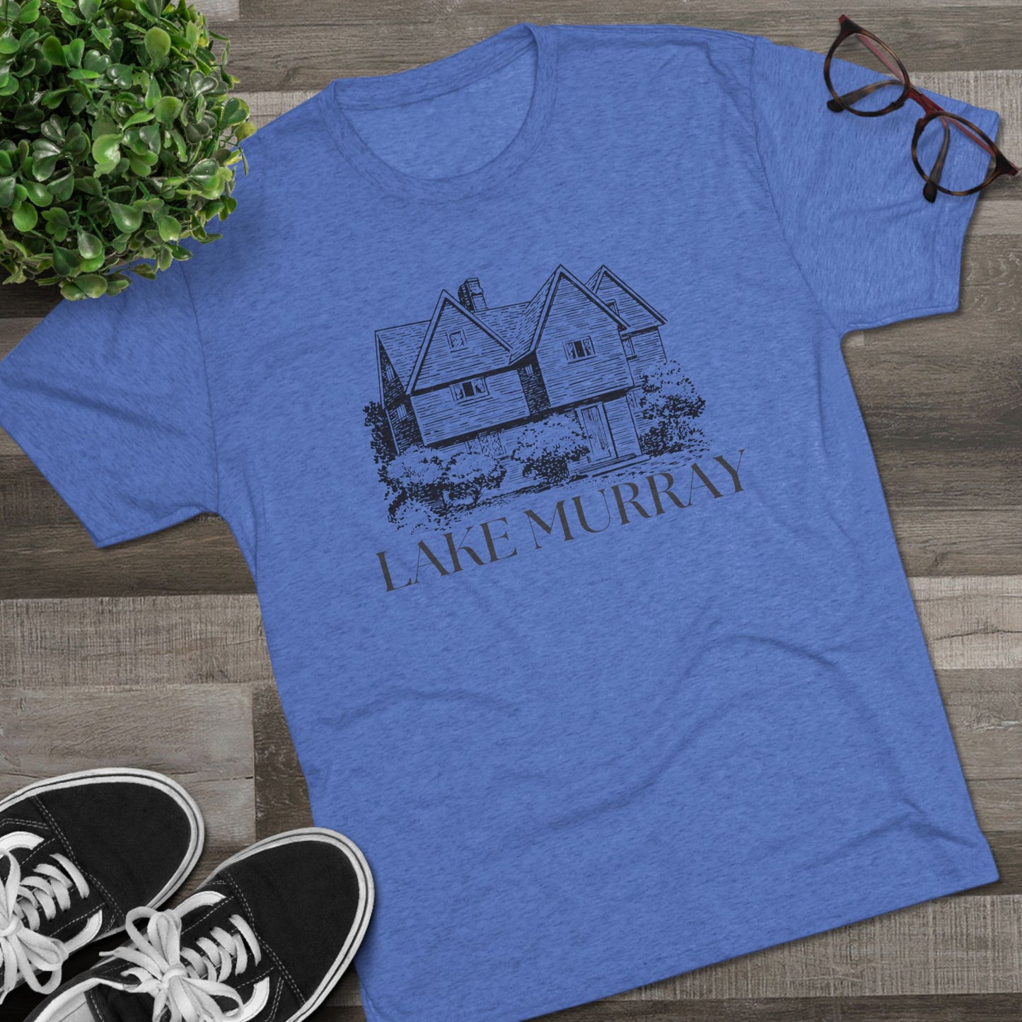Lake Murray Unisex Tri-Blend Crew Tee, Casual T-Shirt, Summer Apparel, Lake House Shirt, Gift for Friends, Travel Tee