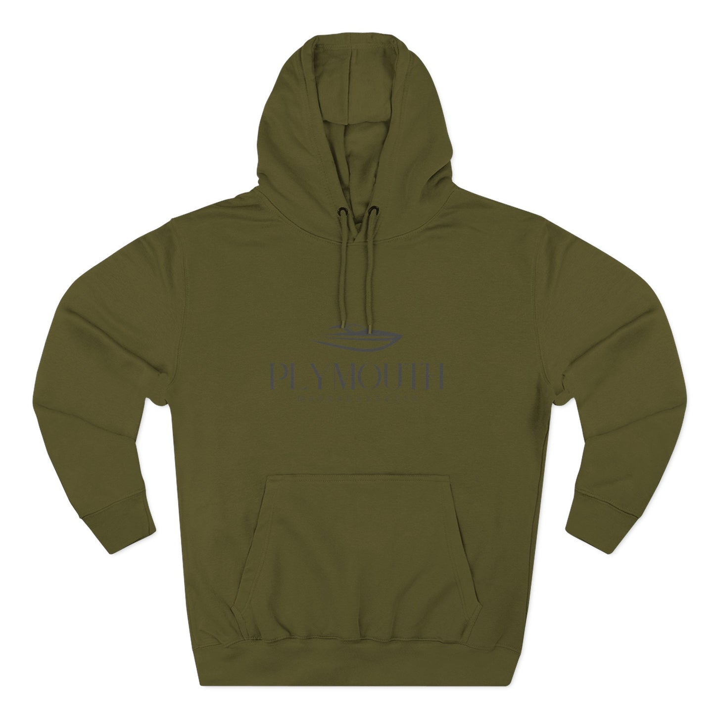 Plymouth Stylish Three-Panel Fleece Hoodie for Cozy Days, Casual Wear, Warm Layering, Gift for Him or Her