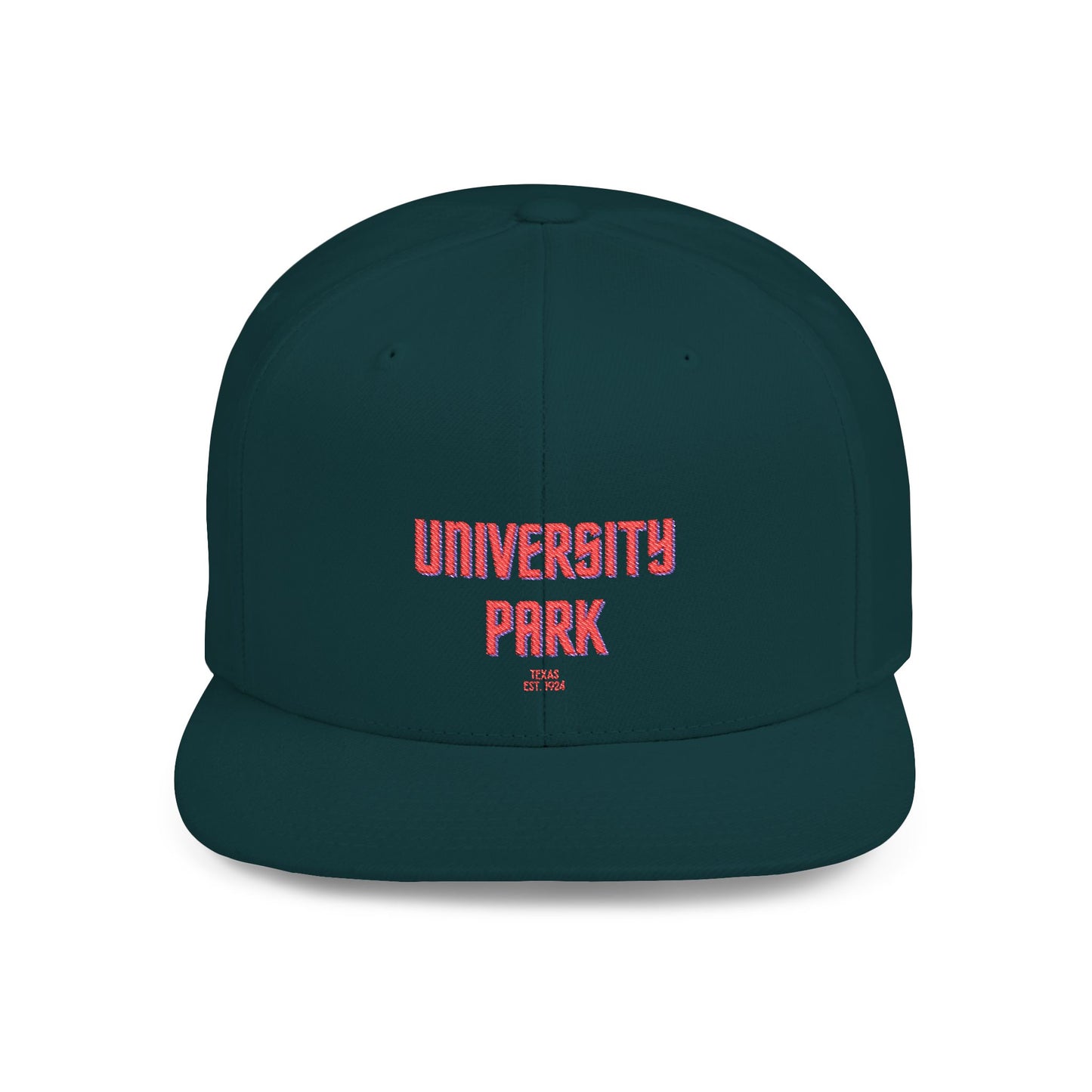 University Park Stylish Flat Bill Snapback Hat with Design, Perfect for Casual Outings, Streetwear, Gifts, Festivals, Everyday Wear