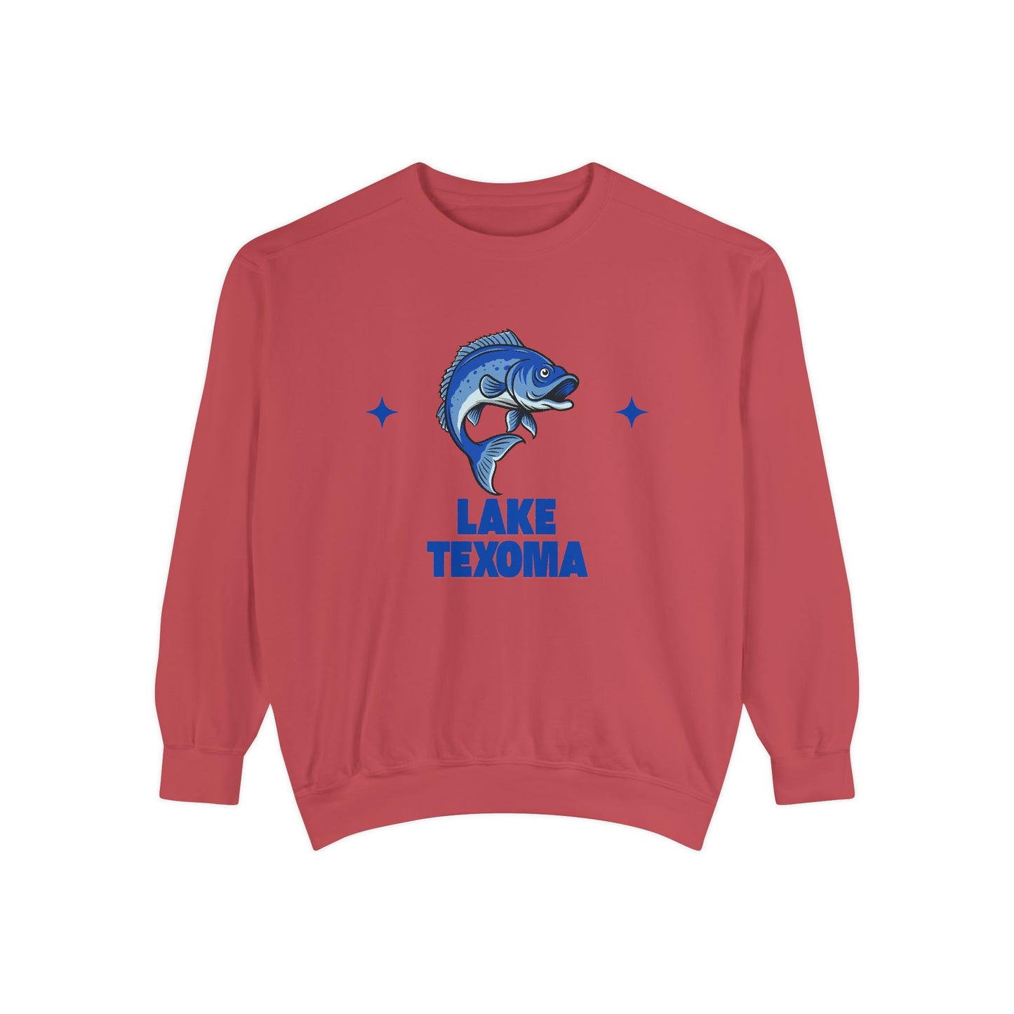 Lake Texoma Fish Design Unisex Sweatshirt | Cozy Fishing Apparel, Casual Wear, Gift for Anglers, Lake Day Outfit, Nature Lovers Sweatshirt