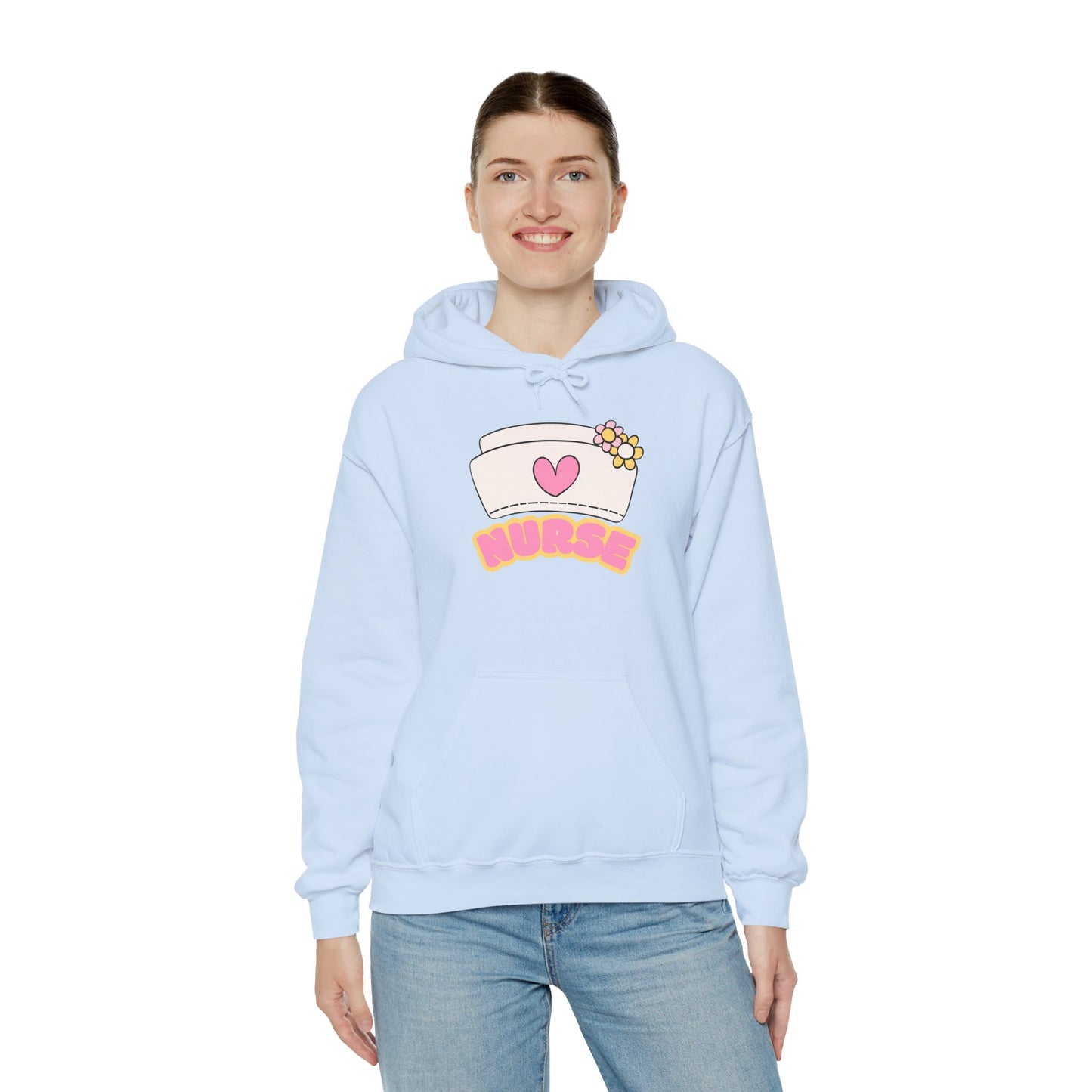 Nurse Love Hoodie | Cozy Unisex Sweatshirt, Gift for Healthcare Workers, Comfortable Nursing Apparel, Medical Appreciation Clothing