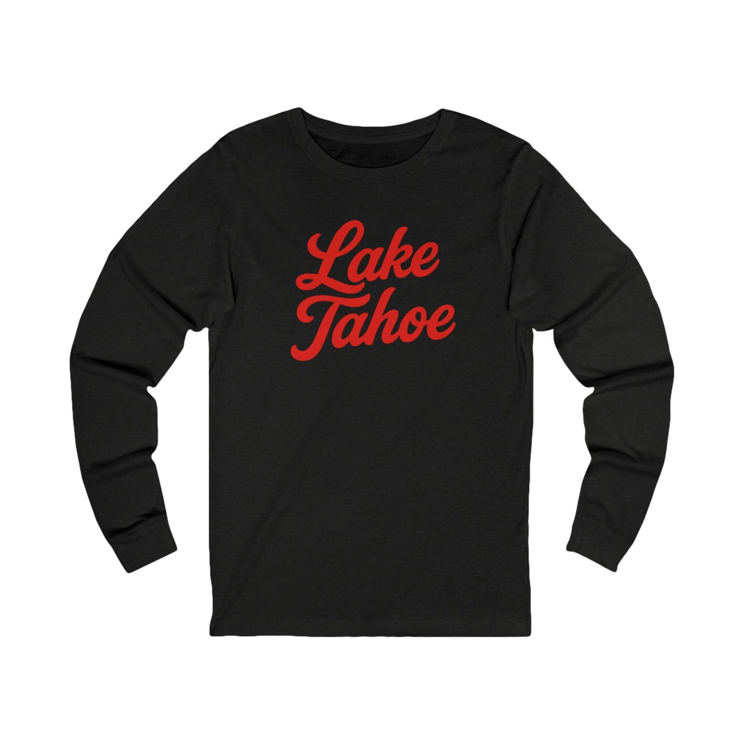 Lake Tahoe Long Sleeve Tee, Cozy Unisex Shirt for Outdoor Lovers, Perfect for Lake Days, Casual Wear, Gift Idea
