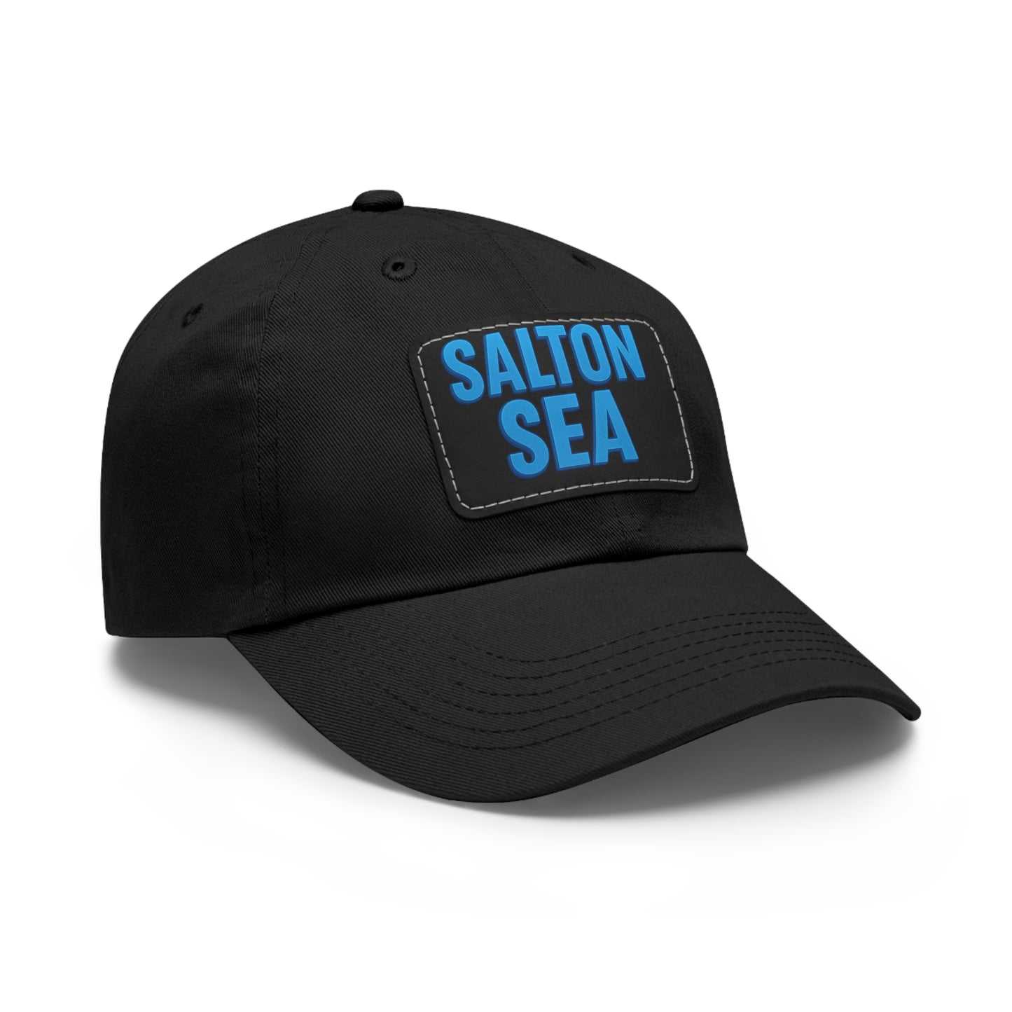 Salton Sea Dad Hat with Leather Patch (Rectangle)