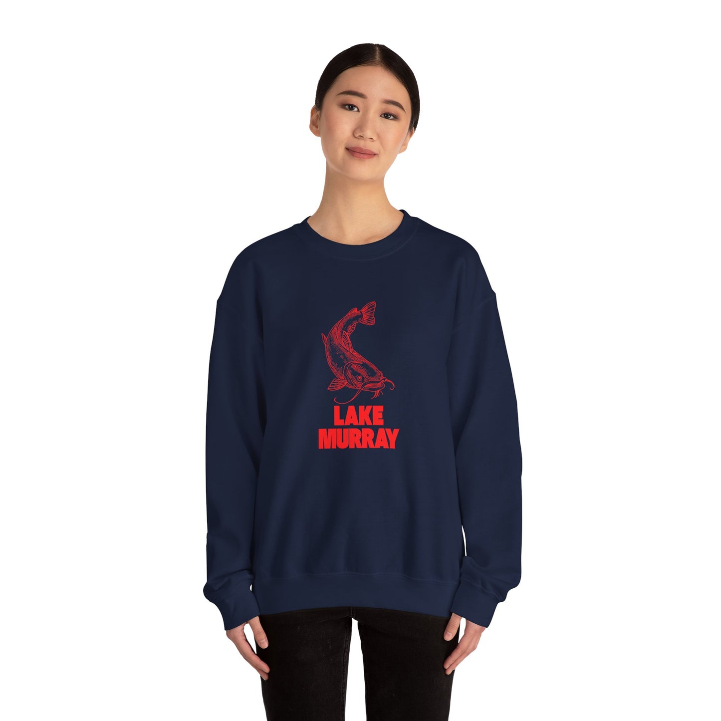 Lake Murray Fishing Sweatshirt, Cozy Crewneck, Perfect for Outdoorsy Lovers, Casual Wear, Gift for Nature Enthusiasts, Lake Life Apparel