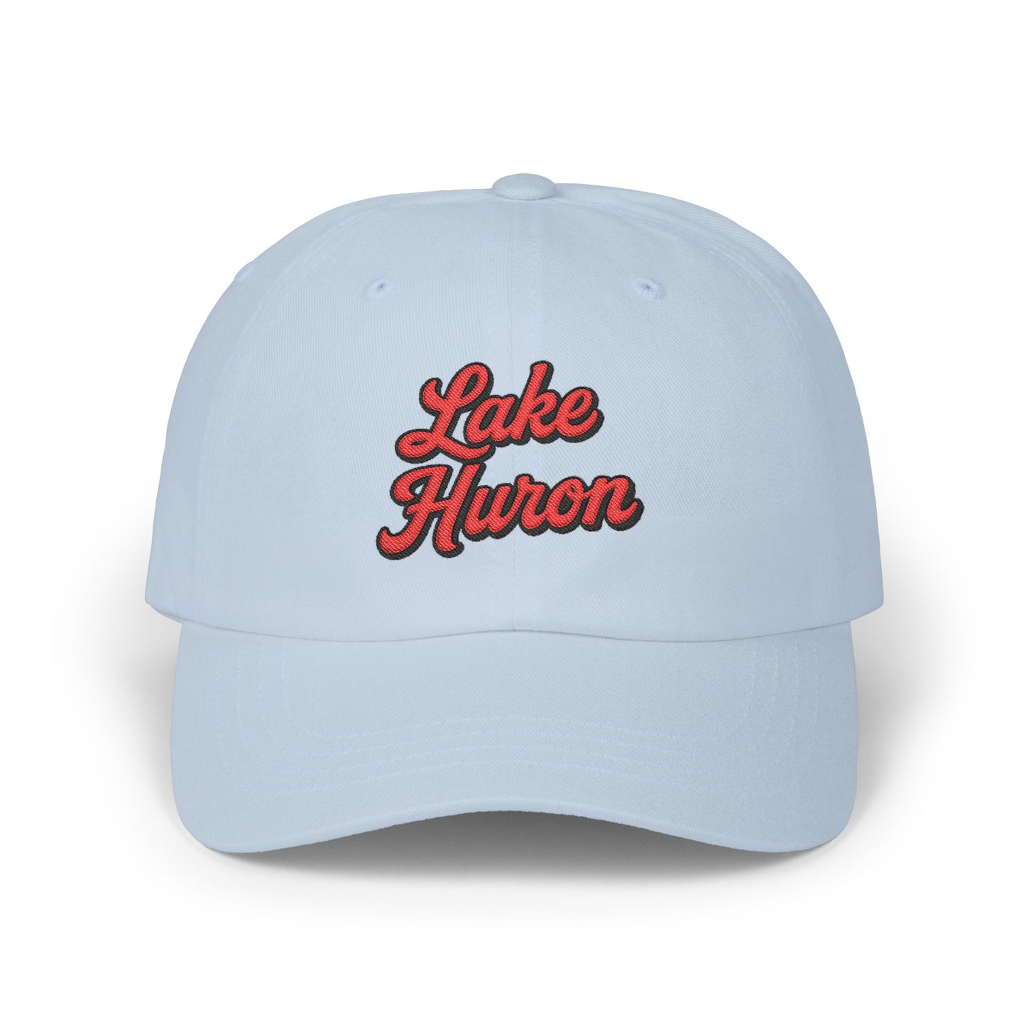 Lake Huron Stylish Dad Cap, Casual Summer Hat, Outdoor Accessory, Gift for Father's Day, Boating Trip Gear, Everyday Wear