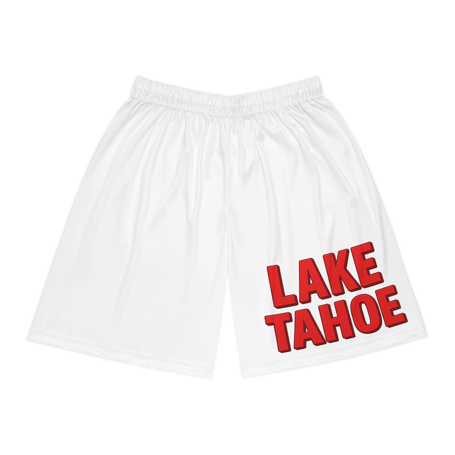 Lake Tahoe Stylish Basketball Shorts, Summer Athletics Gear, Comfortable Sports Wear, Casual Workout Shorts, Gift for Sports Lovers, Unique Gym Apparel