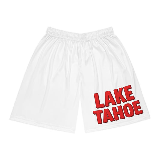 Lake Tahoe Stylish Basketball Shorts, Summer Athletics Gear, Comfortable Sports Wear, Casual Workout Shorts, Gift for Sports Lovers, Unique Gym Apparel