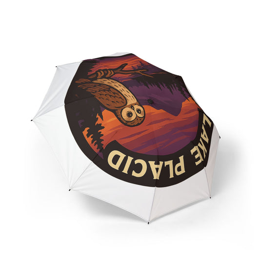 Lake Placid Semi-Automatic Foldable Umbrella, Travel Umbrella, Outdoor Gear, Gifts for Nature Lovers, Rainy Day Essential