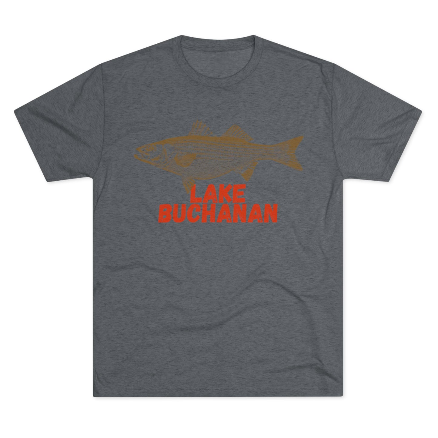 Lake Buchanan Fishing Tee, Unisex Crew Neck Shirt, Summer Lake Apparel, Gift for Fishermen, Outdoor Adventure T-Shirt, Lake House Style