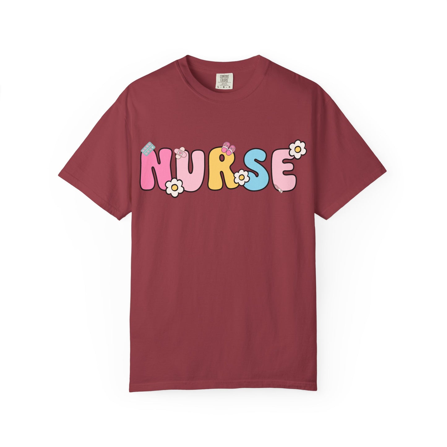 Playful Nurse T-Shirt - Fun Gift for Healthcare Workers, Floral Design, Birthday Present, Nurse Appreciation Week, Casual Wear