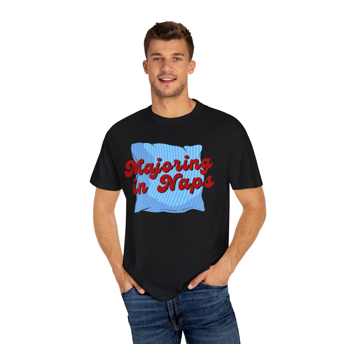 Majoring In Naps T-Shirt, Fun Sleep Shirt, Gift for Nap Lovers, Relaxation Tee, Casual Lounge Wear