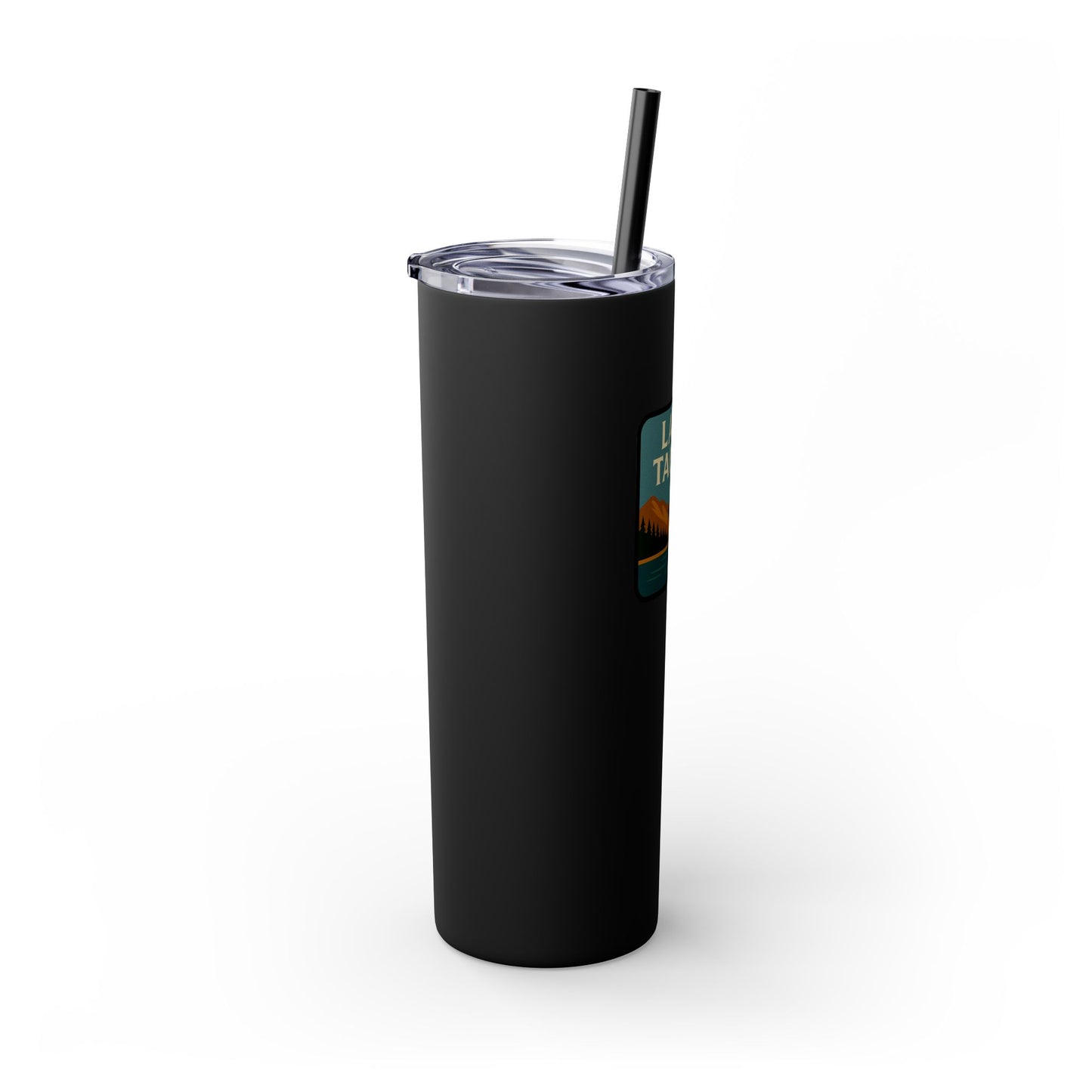 Lake Tahoe Skinny Tumbler - 20oz Travel Mug, Eco-Friendly Drinkware for Adventurers, Ideal for Camping, Picnics, and Daily Hydration