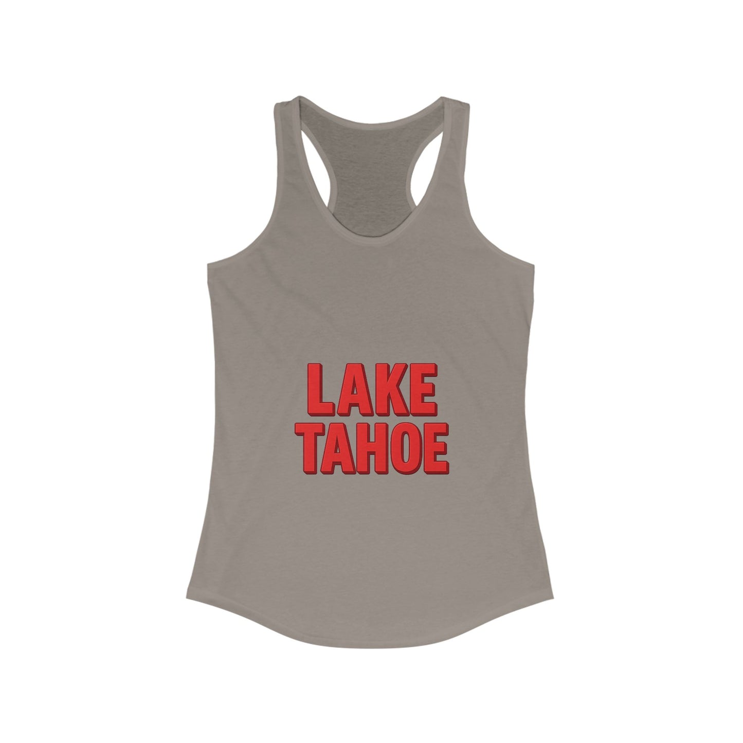 Lake Tahoe Women's Racerback Tank, Summer Top, Beachwear, Travel Tee, Outdoor Workouts, Casual Fashion