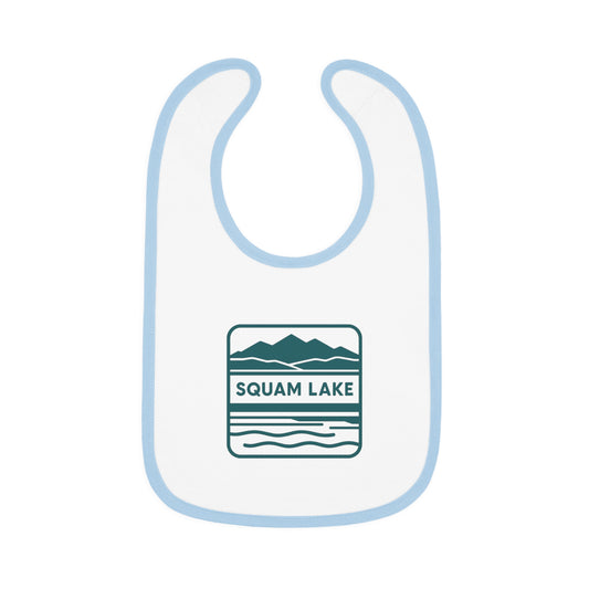 Squam Lake Baby Contrast Trim Jersey Bib