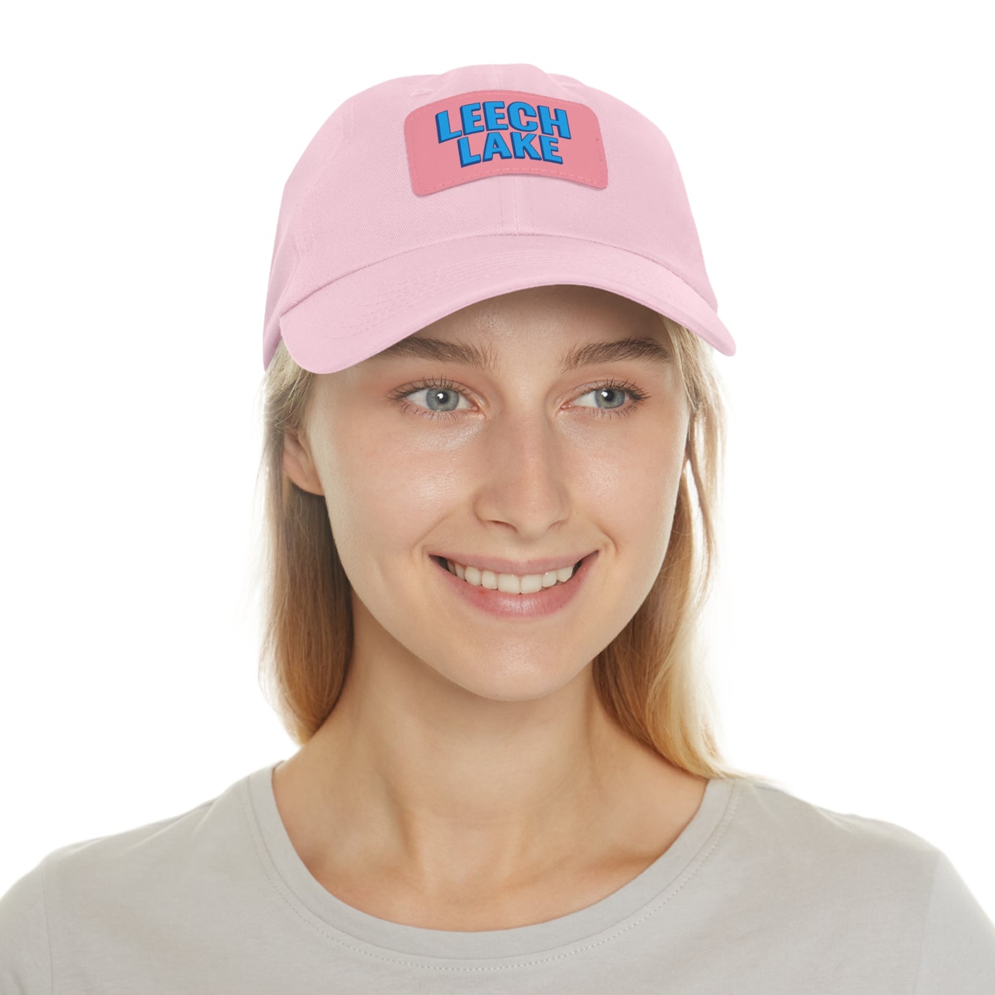 Leech Lake Dad Hat with Leather Patch (Rectangle)