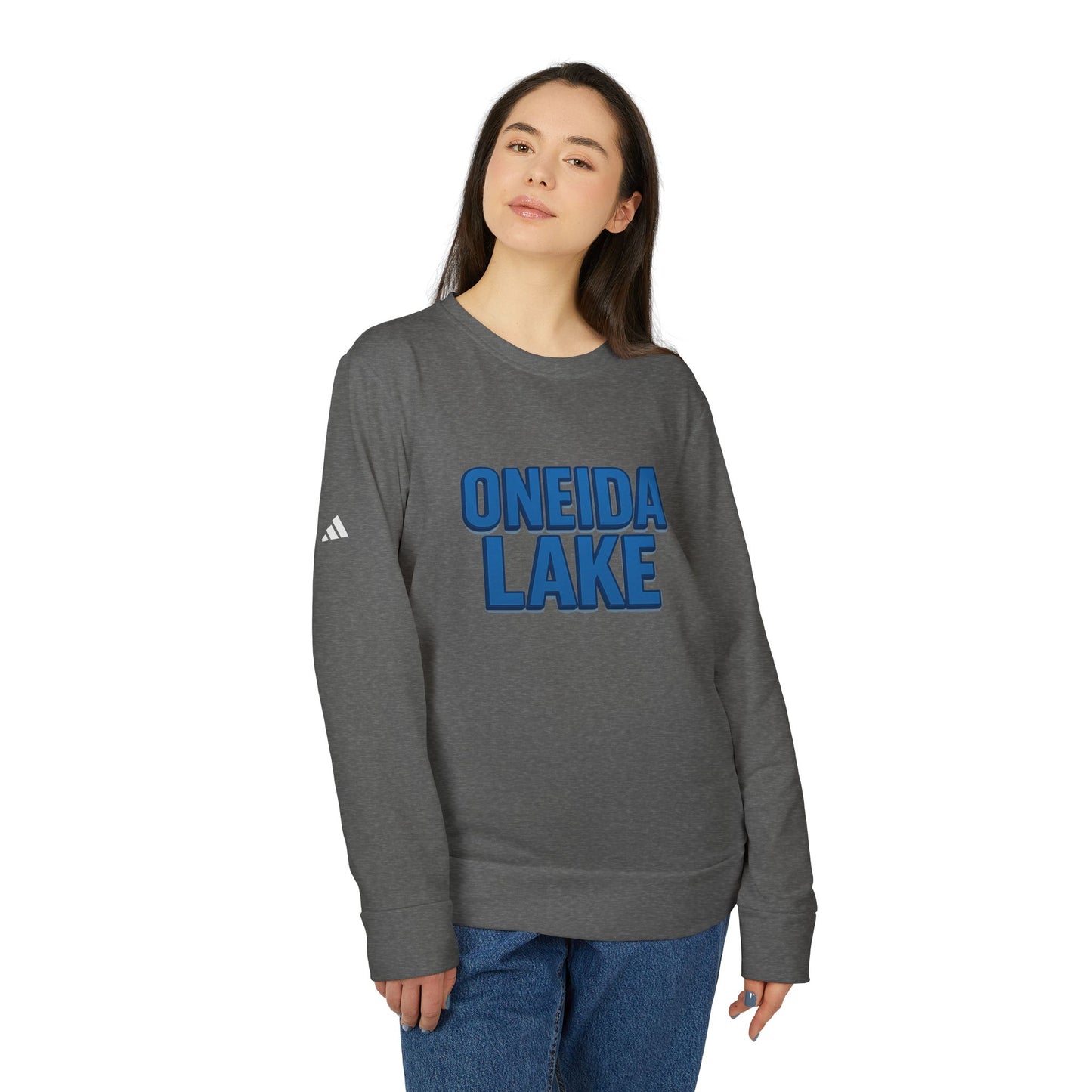 Oneida Lake Cozy Outdoor Sweatshirt for Nature Lovers, Unisex Crewneck, Perfect for Hiking, Camping, or Relaxing at Home, Design