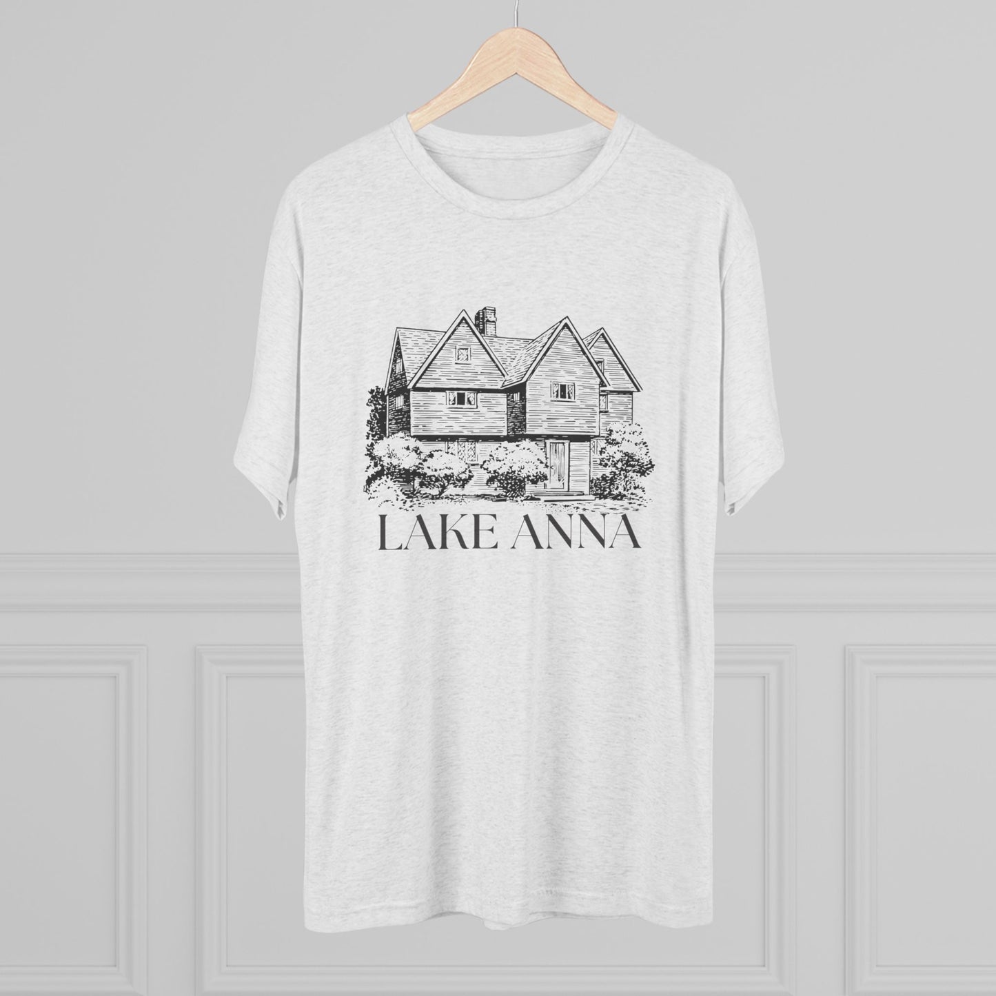 Lake Anna Unisex Tri-Blend Crew Tee, Casual T-Shirt, Summer Apparel, Lake House Shirt, Gift for Friends, Travel Tee