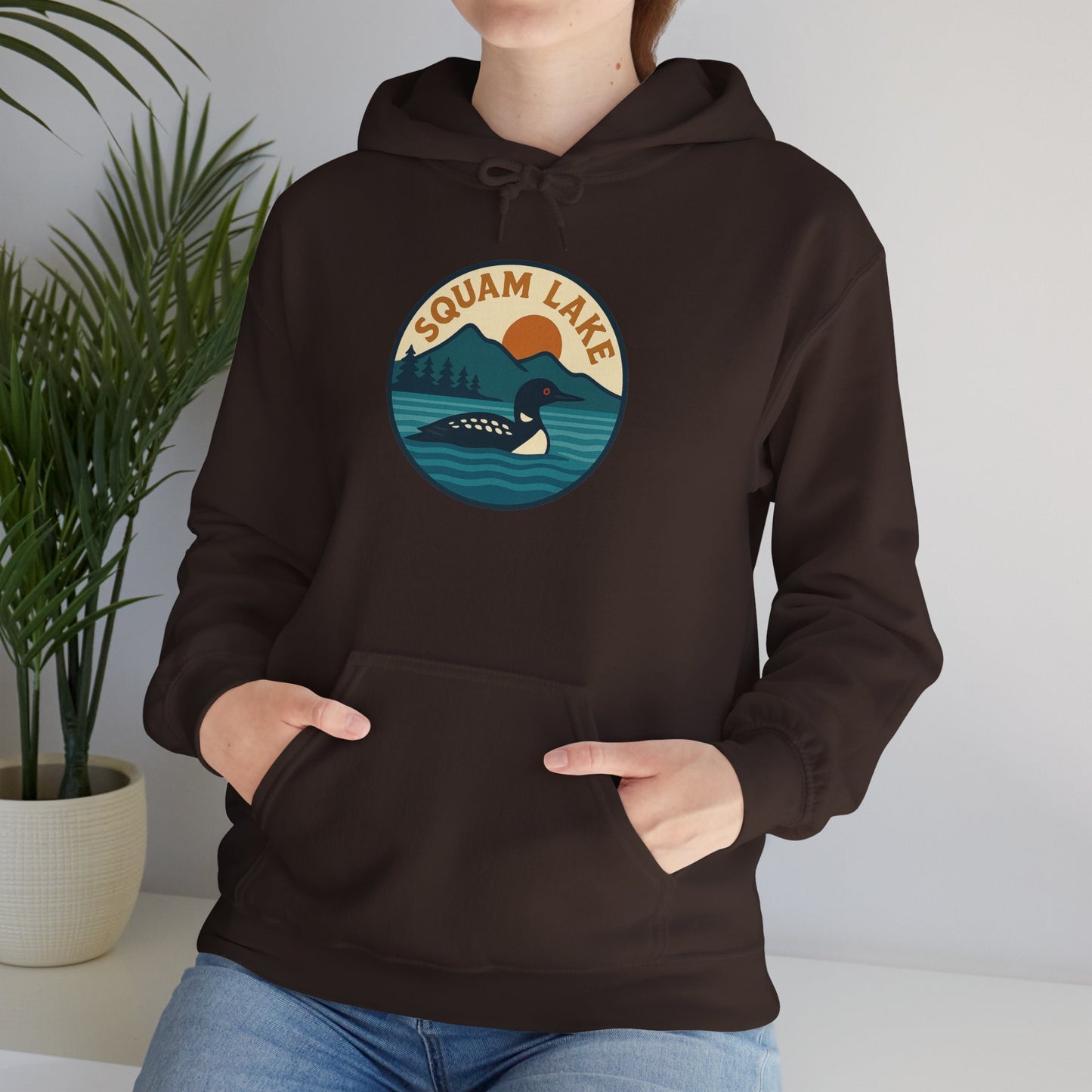 Squam Lake Hoodie, Cozy Casual Wear, Unisex Sweatshirt, Lake Lover Gift, Outdoor Adventure Apparel, Summer Retreat Fashion
