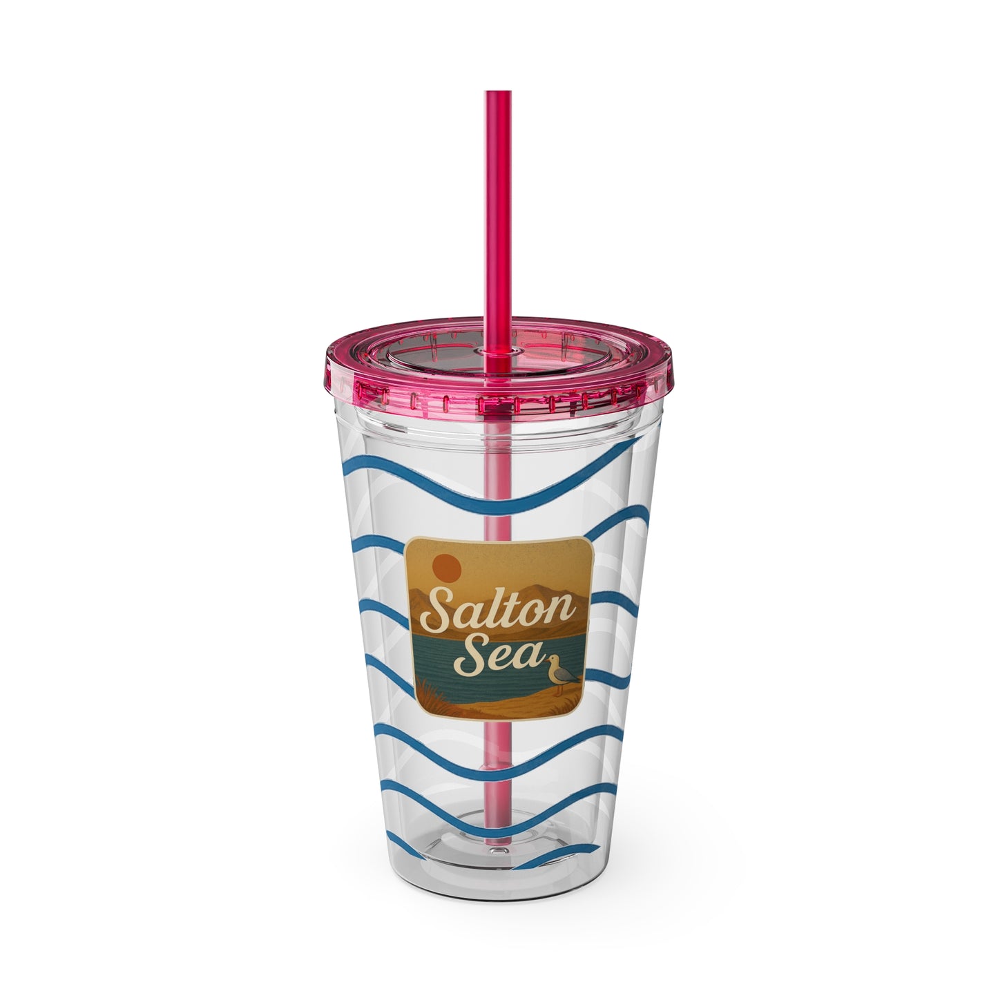 Salton Sea Sunsplash Tumbler, 16oz Clear Drink Cup for Outdoor Adventures, Customizable Travel Mug, Perfect for Summer Fun, Eco-Friendly Beverage [...]