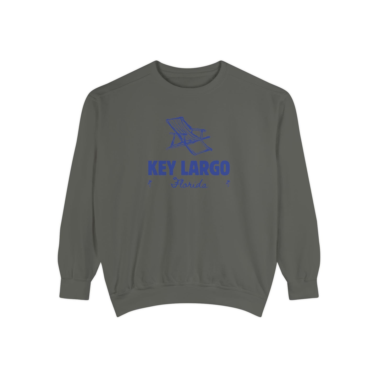 Key Largo Vibes Unisex Sweatshirt | Garment-Dyed Comfort, Perfect for Casual Outings, Travel, Gifts, Autumn Days