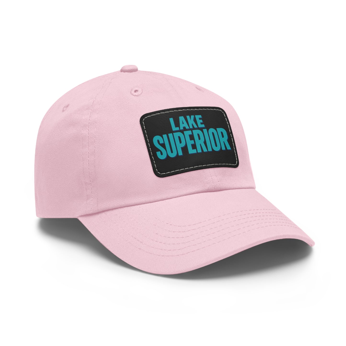 Lake Superior Dad Hat with Leather Patch (Rectangle)