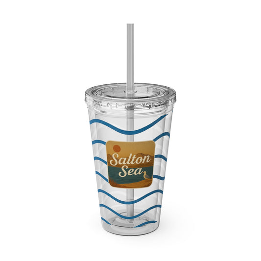 Salton Sea Sunsplash Tumbler, 16oz Clear Drink Cup for Outdoor Adventures, Customizable Travel Mug, Perfect for Summer Fun, Eco-Friendly Beverage [...]