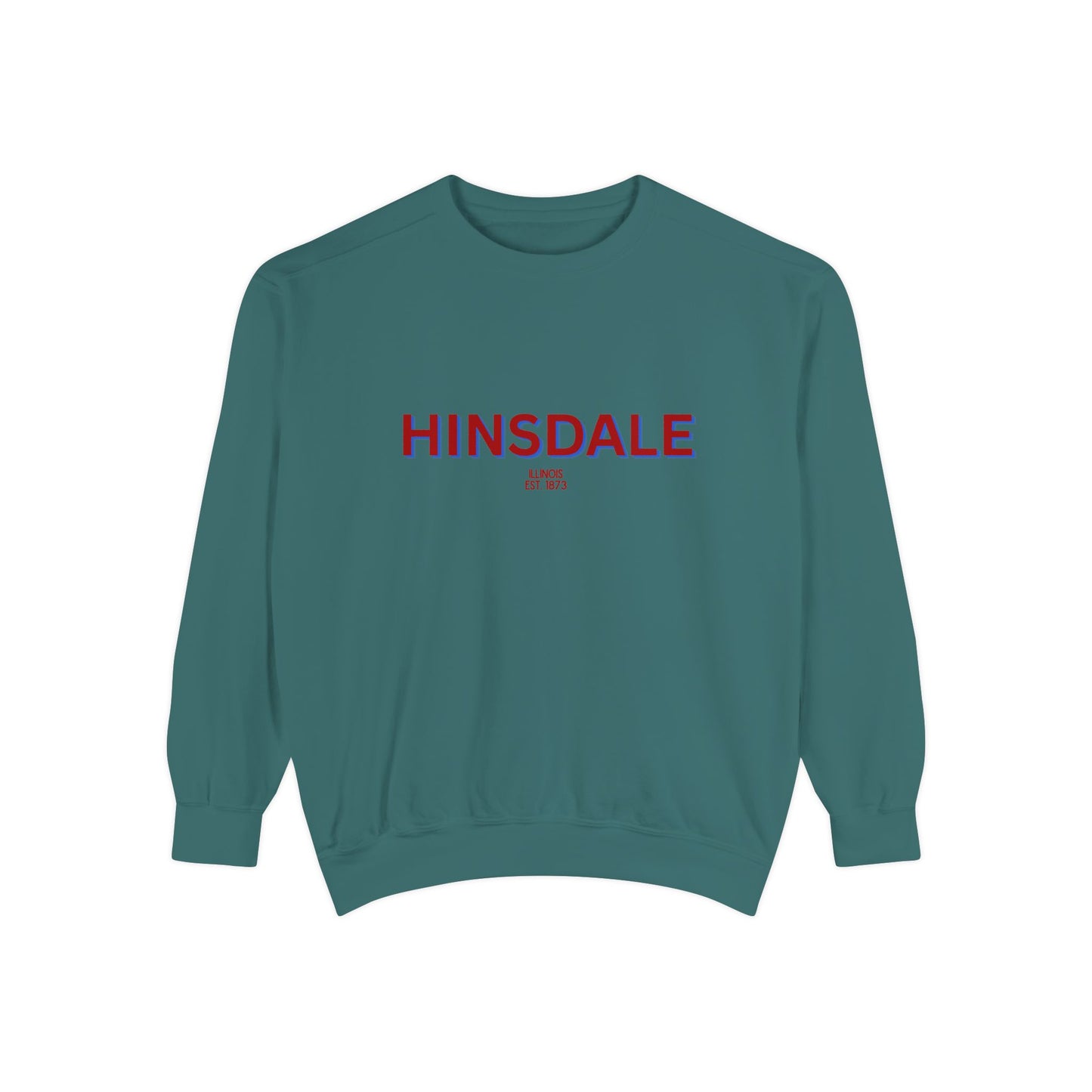 Hinsdale Unisex Garment-Dyed Sweatshirt | Cozy Fashion, Perfect for Casual Outings, Gifts, Fall & Winter Style, Everyday Comfort