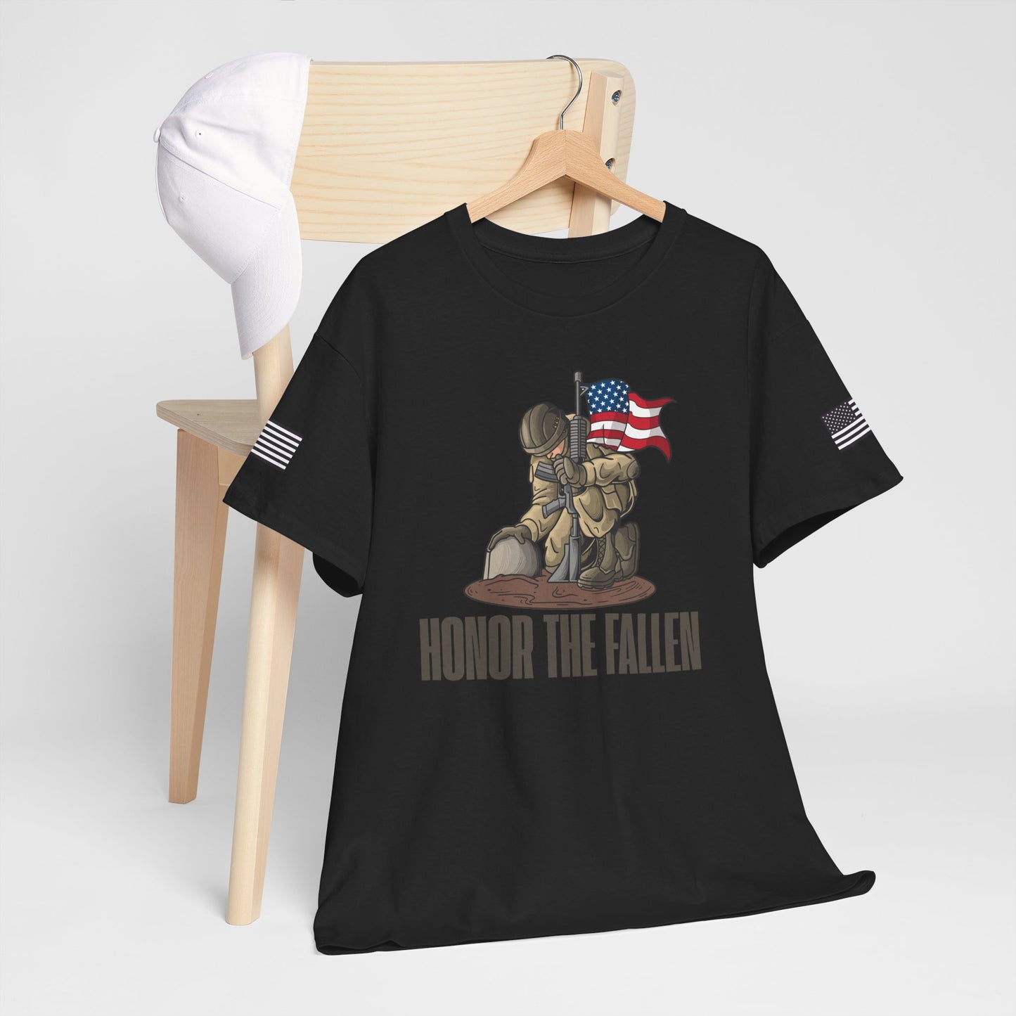 Honor the Fallen Unisex Heavy Cotton Tee, Memorial T-Shirt, Veteran Tribute Shirt, Patriotic Apparel, Independence Day Gift, Honor [...]