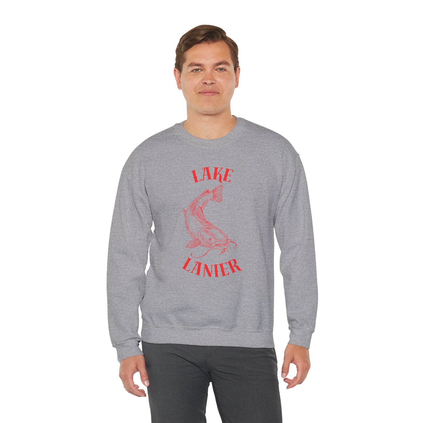 Lake Lanier Sweatshirt | Unisex Heavy Blend™ Crewneck | Perfect for Lake Lovers, Cozy Gift for Outdoors Enthusiasts, Relaxed Style for