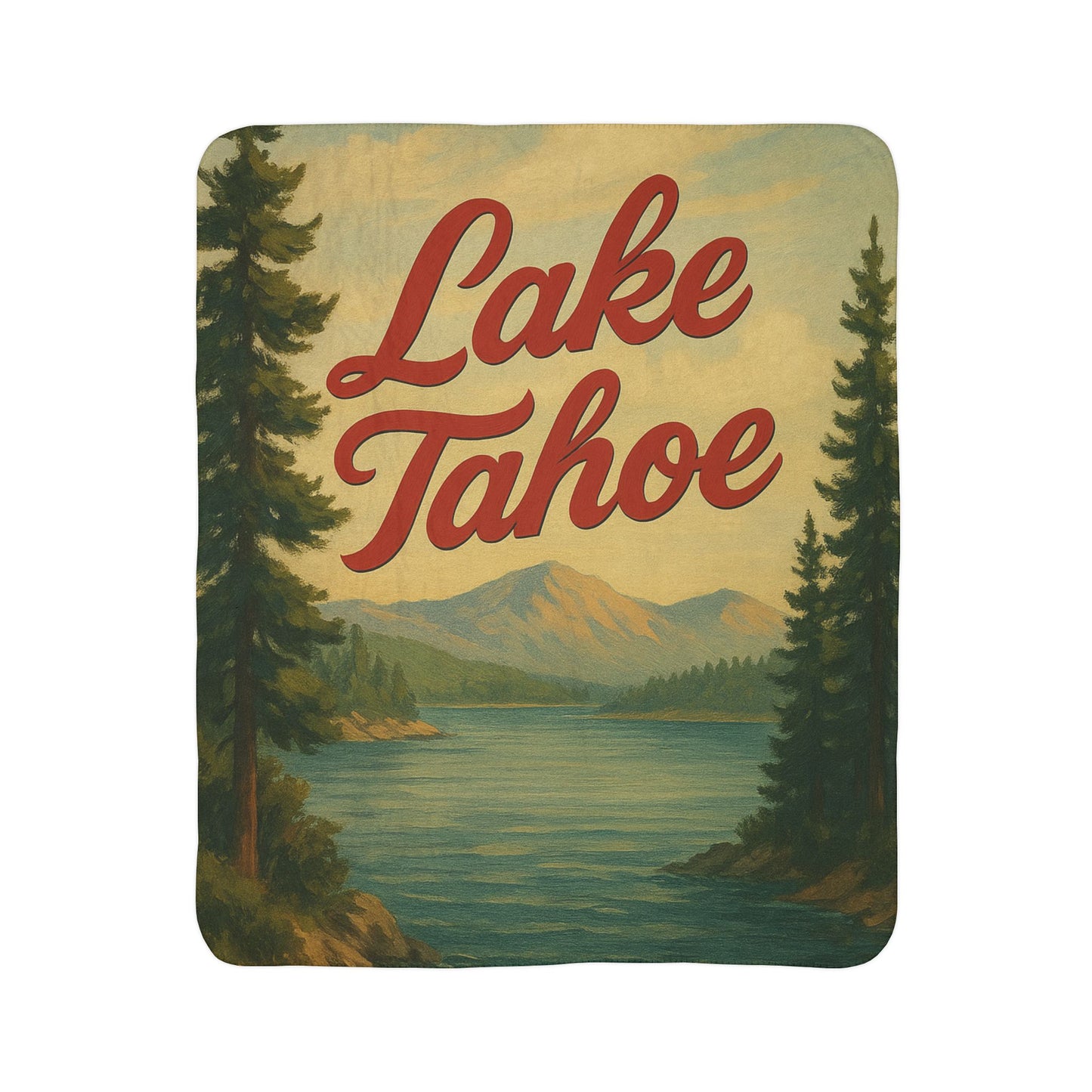 Lake Tahoe Fleece Sherpa Blanket