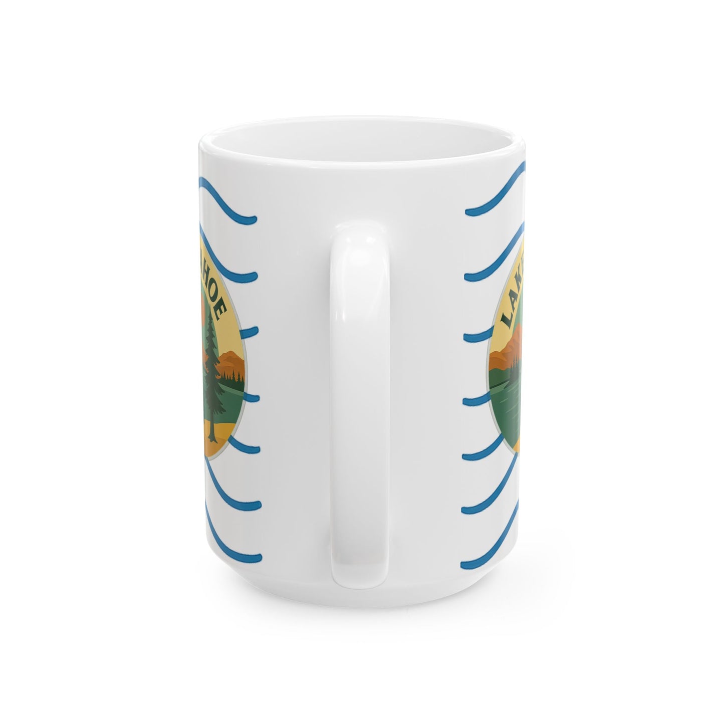 Lake Tahoe Serene Sunrise Ceramic Mug - Perfect for Coffee Lovers, Gift for Nature Enthusiasts, Beach Lover's Delight, Ocean Vibes, Relaxation