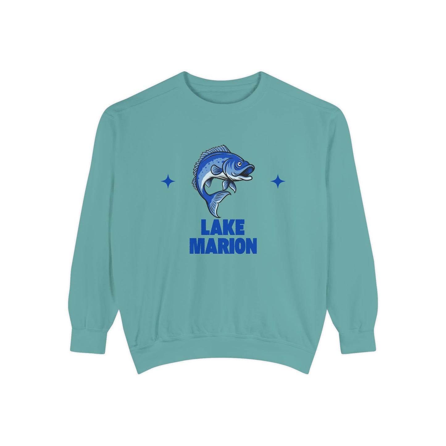 Lake Marion Fish Design Unisex Sweatshirt | Cozy Fishing Apparel, Casual Wear, Gift for Anglers, Lake Day Outfit, Nature Lovers Sweatshirt