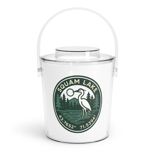 Squam Lake Ice Bucket with Tongs