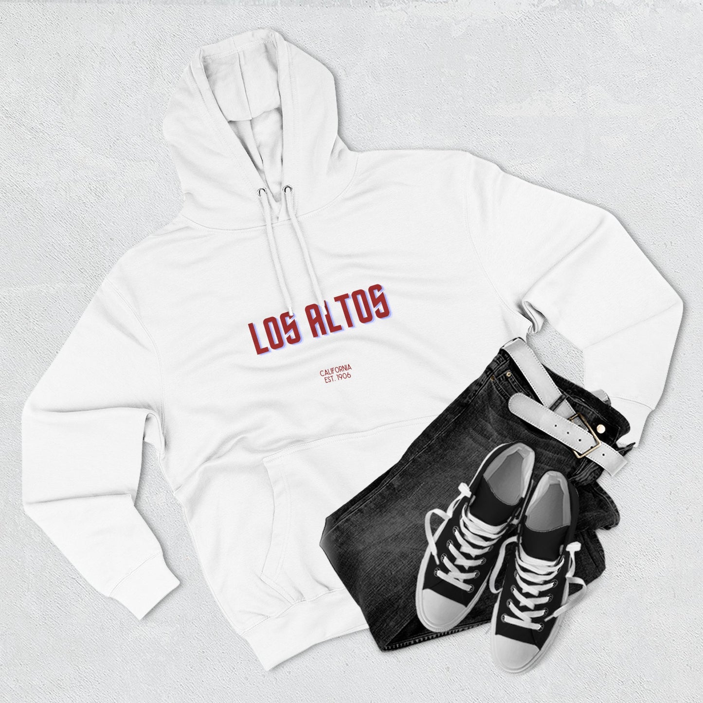 Los Altos Fleece Hoodie, Casual Sweatshirt, Cozy Layering Piece, Perfect Gift for All Occasions, Stylish Streetwear