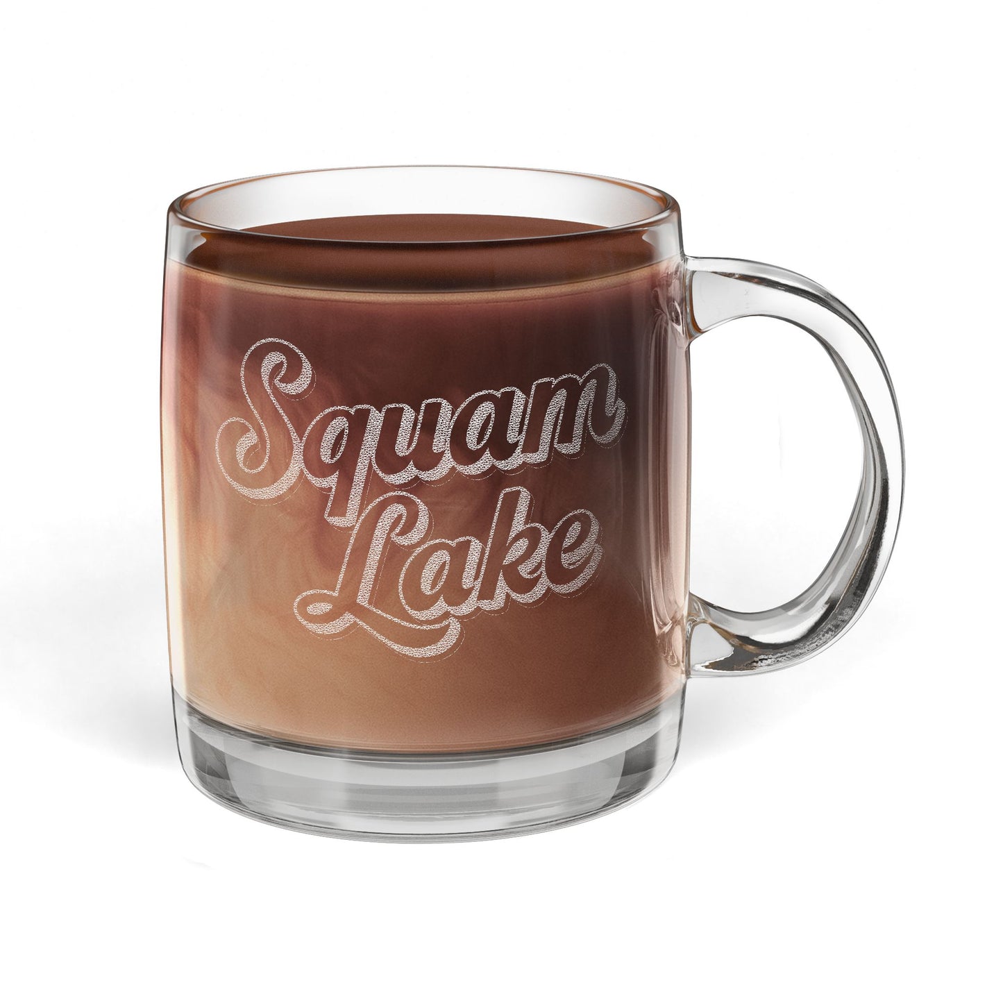 Engraved Coffee Mug - Personalized Glass Cup for Coffee Lovers, Gifts for Birthdays, Weddings, Housewarming, Custom Drinkware