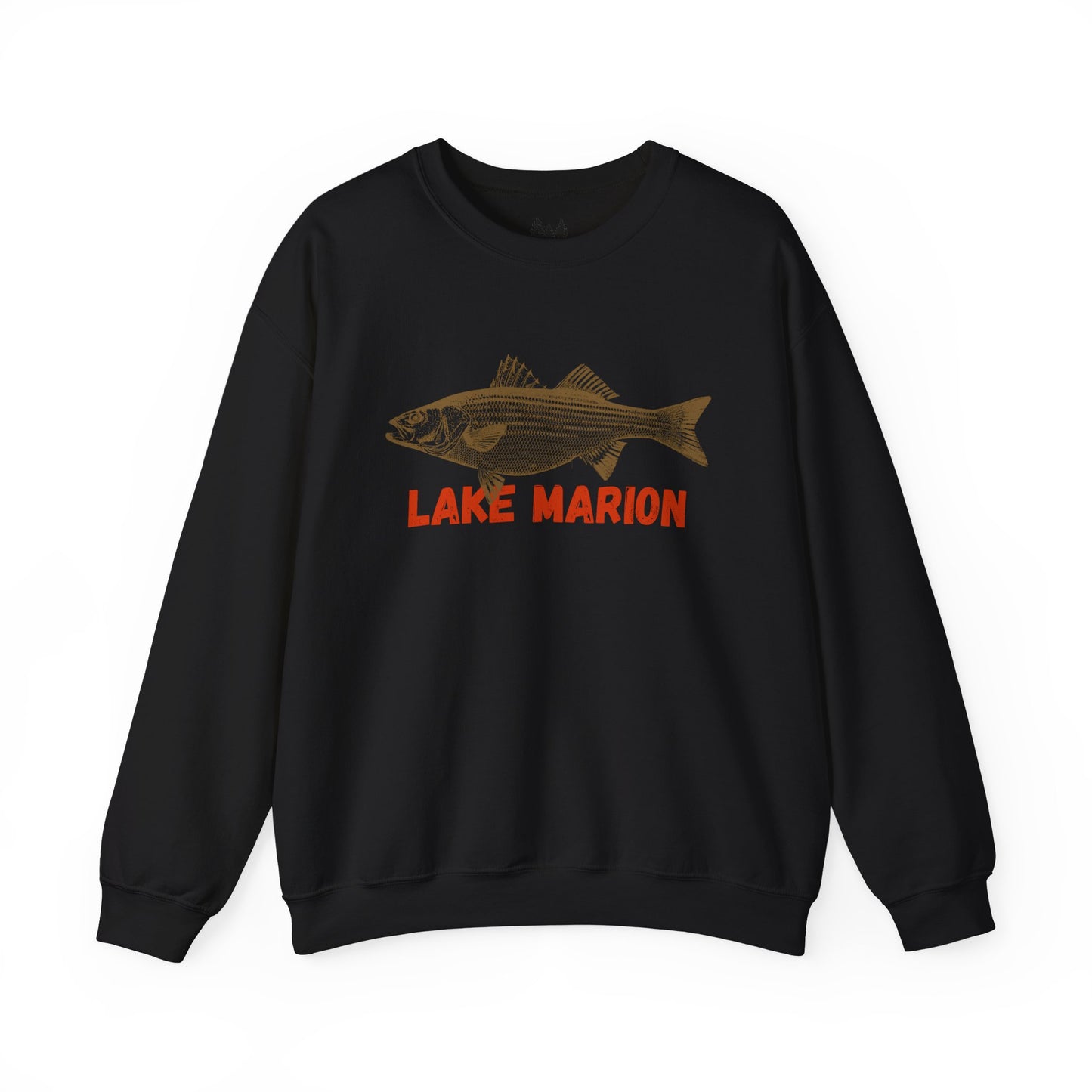 Lake Marion Fishing Sweatshirt, Unisex Crewneck, Casual Wear, Gift for Fishermen, Outdoor Apparel, Lake House Cozy