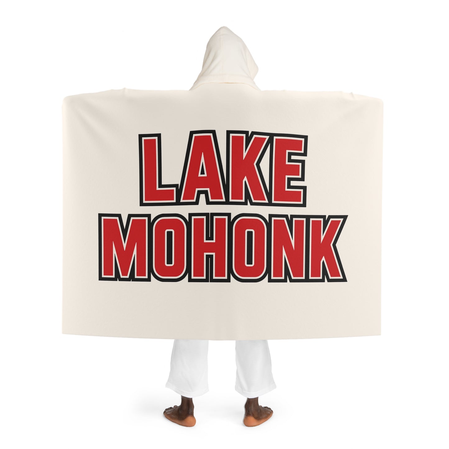 Lake Mohonk Cozy Hooded Sherpa Fleece Blanket - Perfect for Chilly Evenings, Movie Nights, Cozy Home Décor, Gifts for Her, Winter Snuggles