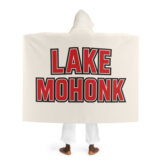Lake Mohonk Cozy Hooded Sherpa Fleece Blanket - Perfect for Chilly Evenings, Movie Nights, Cozy Home Décor, Gifts for Her, Winter Snuggles