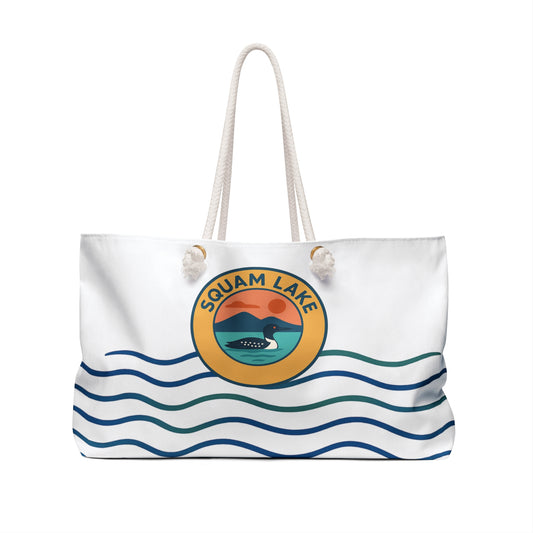 Squam Lake Weekender Bag White