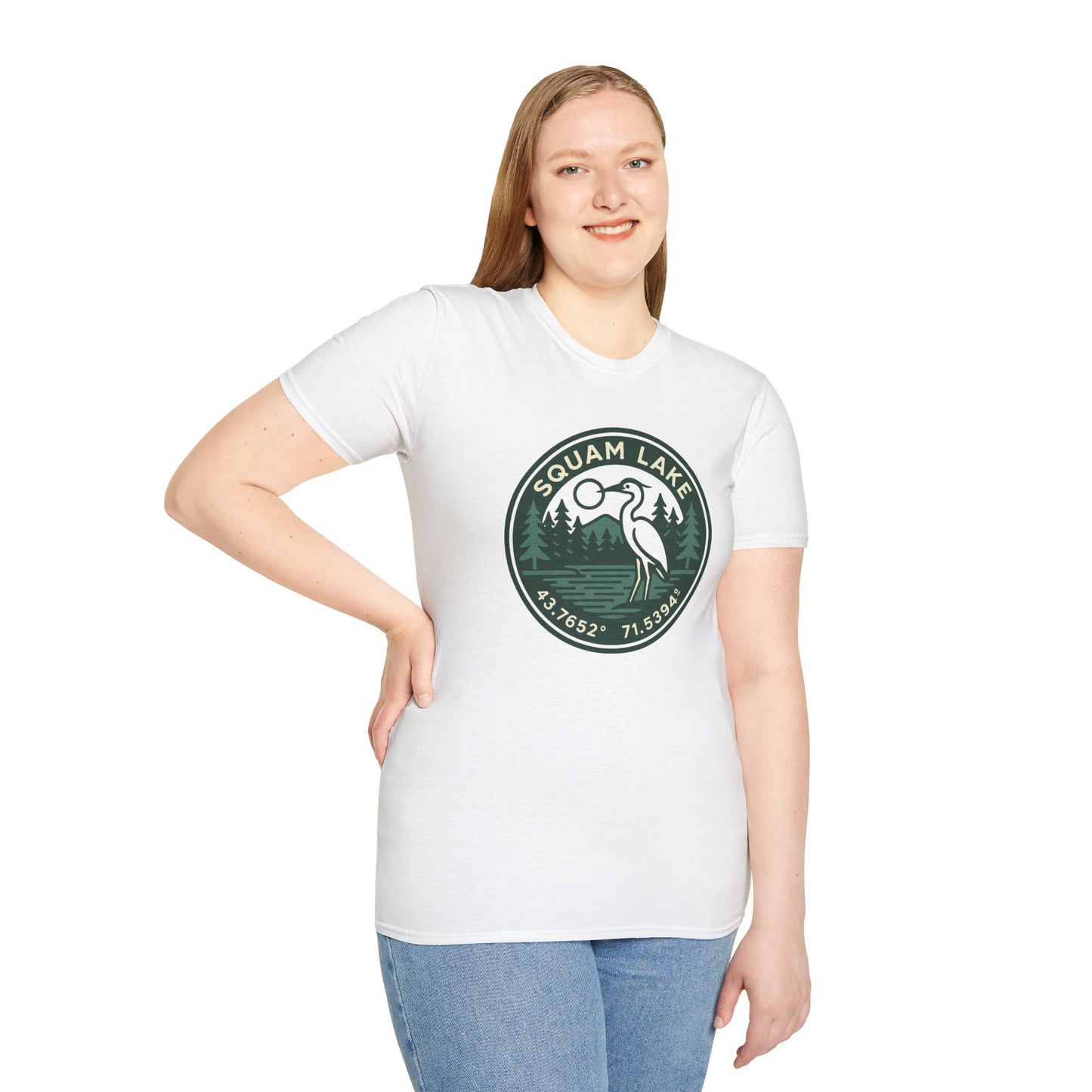 Squam Lake Nature Unisex Softstyle T-Shirt | Eco-Friendly Gift, Outdoor Adventure Shirt, Nature Lover Tee, Vintage Lake Apparel, [...]